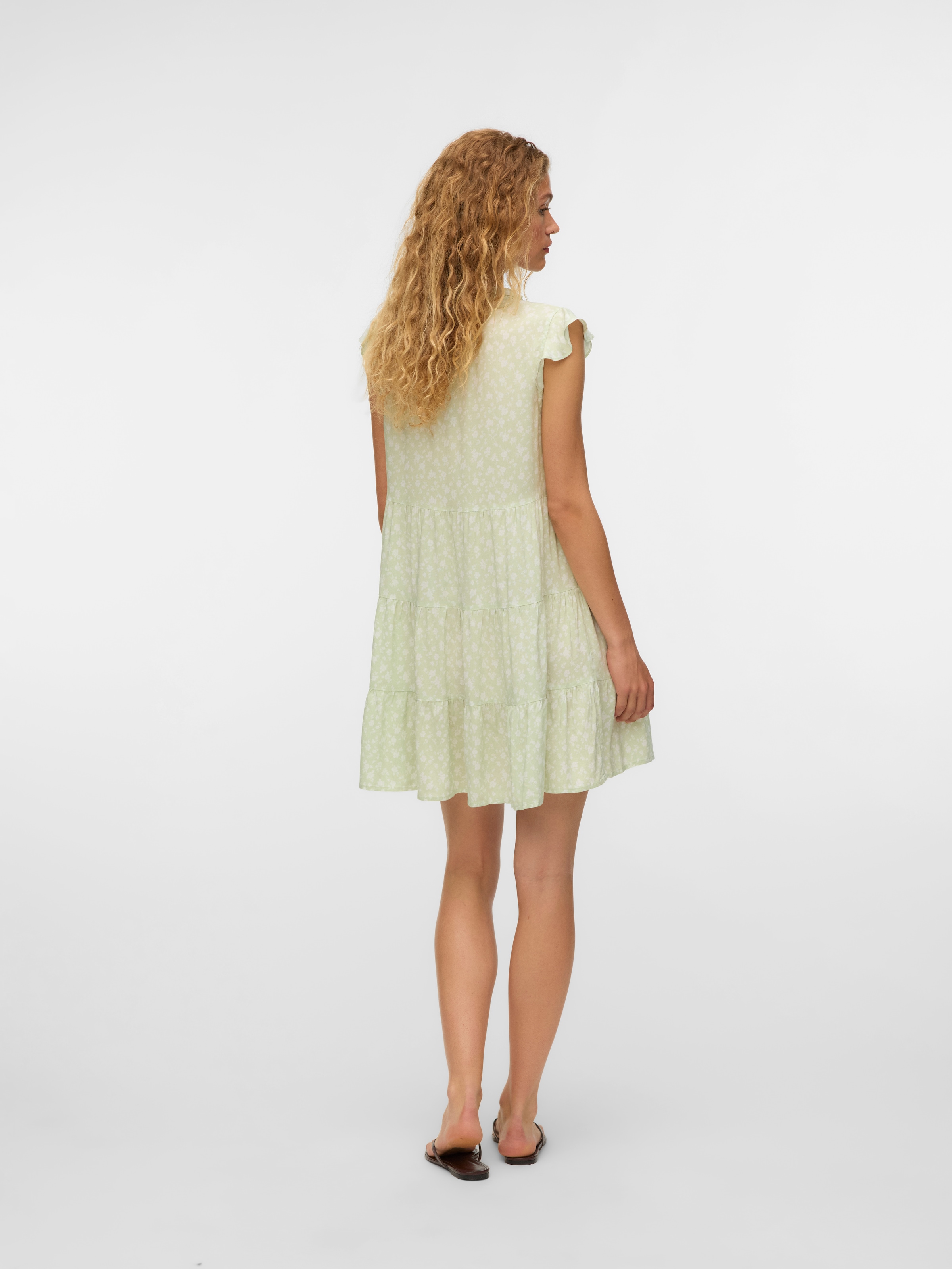 Vero Moda Minikleid »VMALBA SS SHORT TIE DRESS WVN NOOS« Viskose