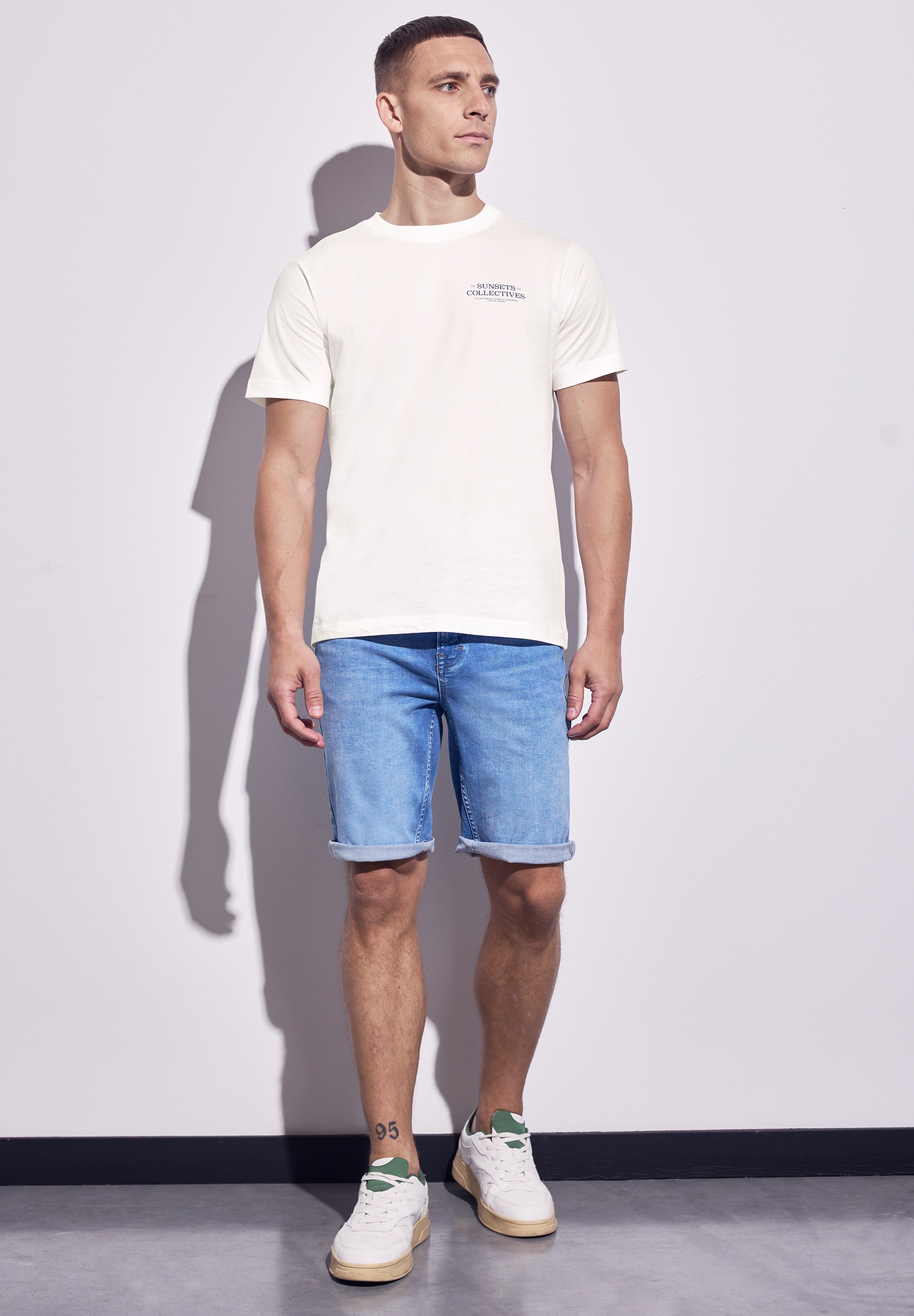 STREET ONE MEN T-Shirt, mit Rundhalsausschnitt