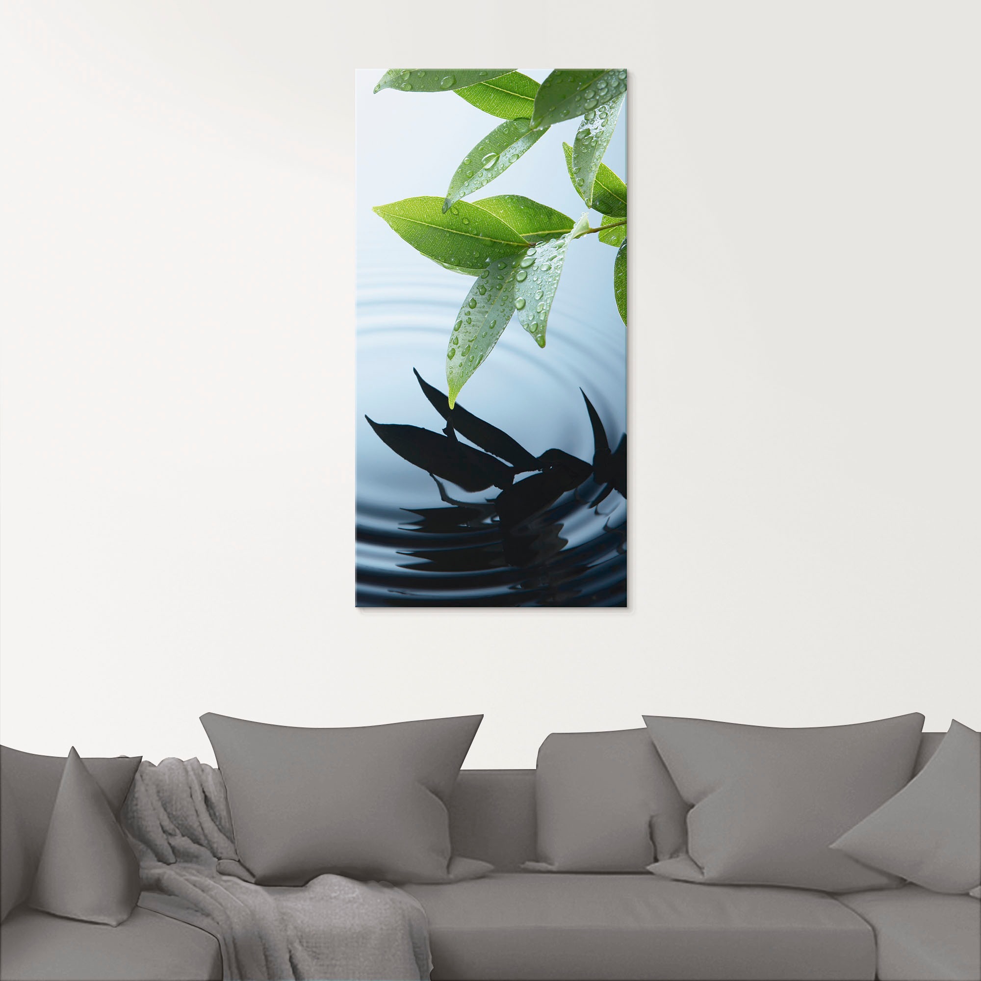 Artland Glasbild "Pflanze und Wasser" Zen 1 Stk. tlg. in verschiedenen Größ günstig online kaufen