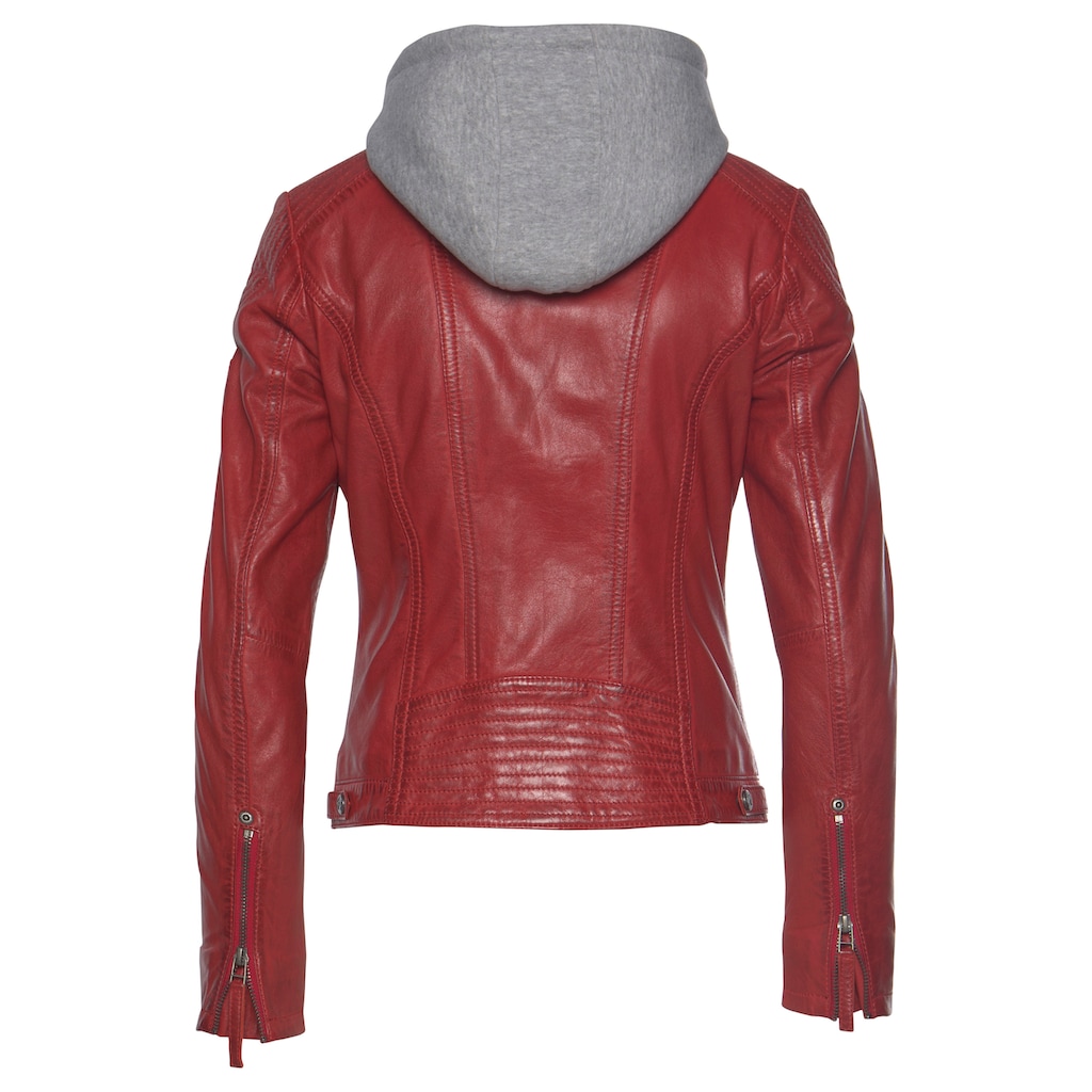 Gipsy Lederjacke »Junja«, mit Kapuze