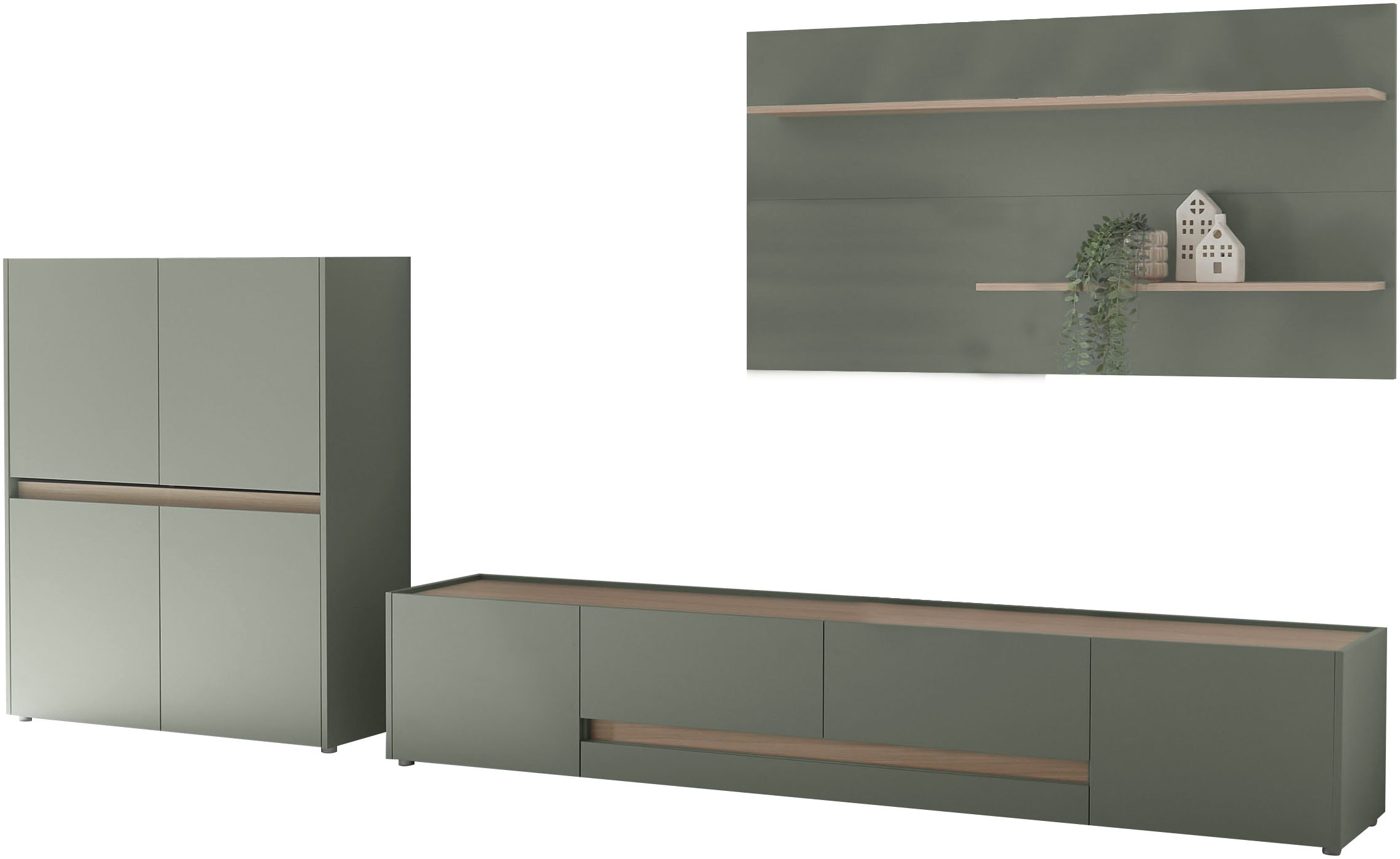 INOSIGN Wohnwand »City/Giron, moderne Anbauwand, Komplettset in vielen Farben verfügbar« Set, 3 Stk. tlg.