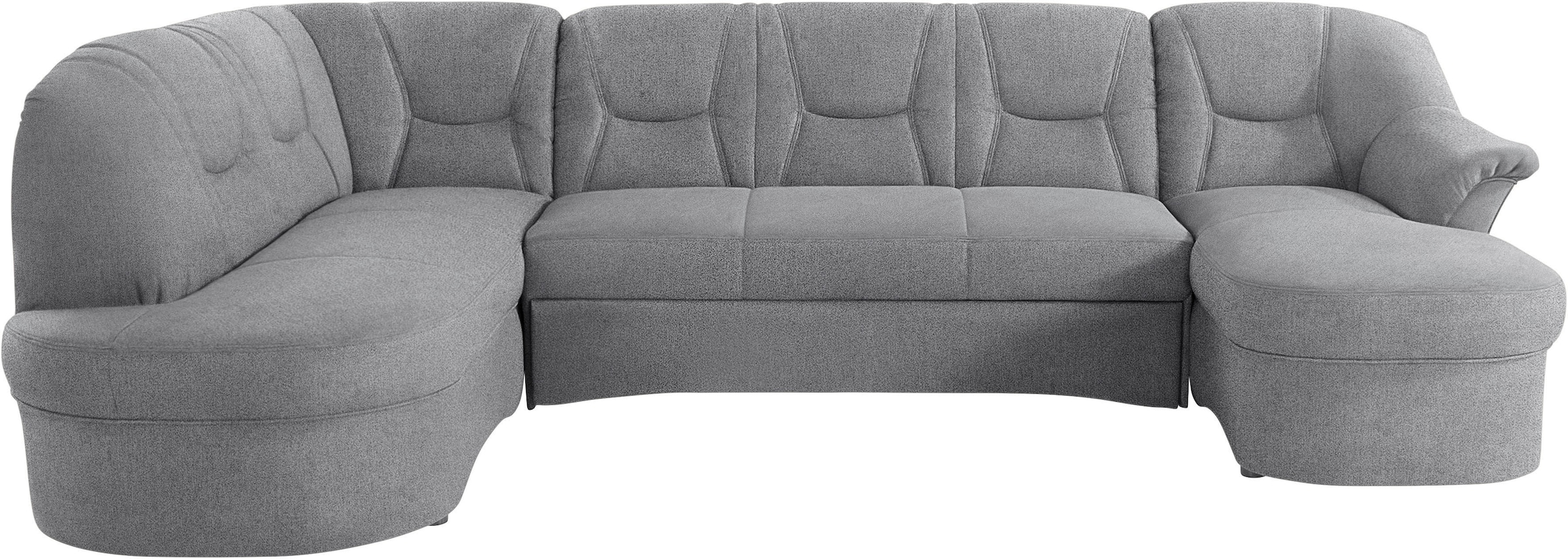 DOMO collection "SARAFINA 295x83x180 cm, auch mit Federkern für mehr Sitzkomfort" whlw. mit Bettfunktion, elegantes Design, U-Form