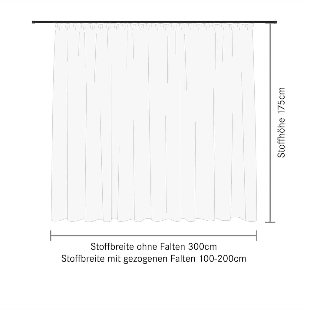 Gerster Gardine »Alina«, (1 St.), Pflegeleichte, matte Effekt-Webware