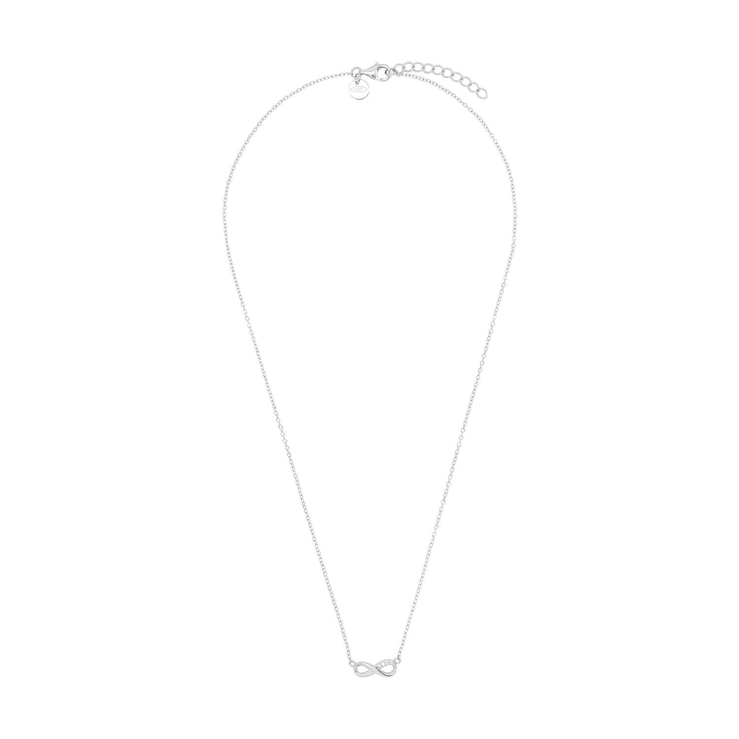 TOM TAILOR Kette mit Anhänger »Schmuck Geschenk Silber 925 Infinity Unendlichkeitsschleife« mit Zirkonia (synth.)