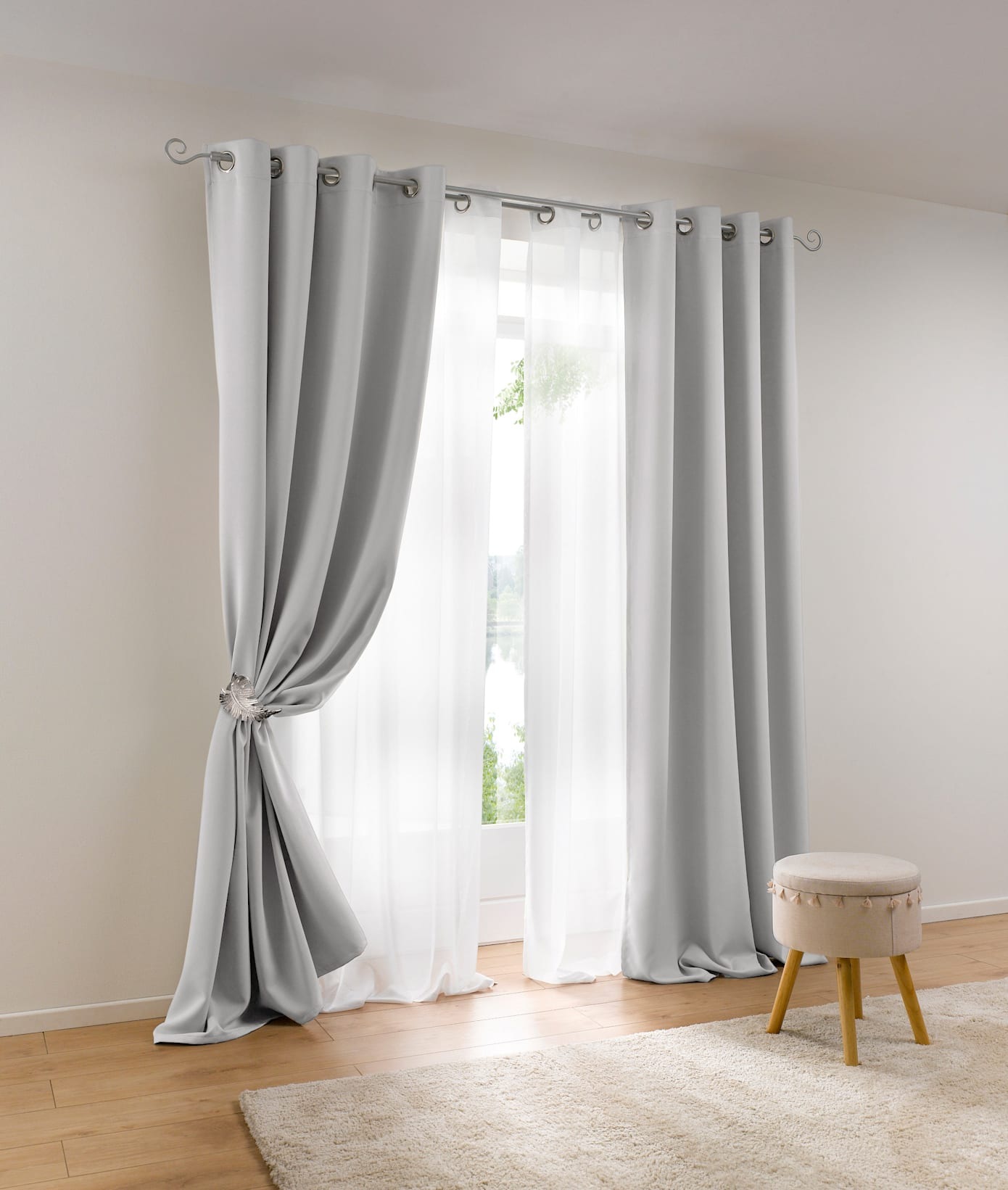 heine home Vorhang Ösen 1 Stk. tlg. günstig online kaufen