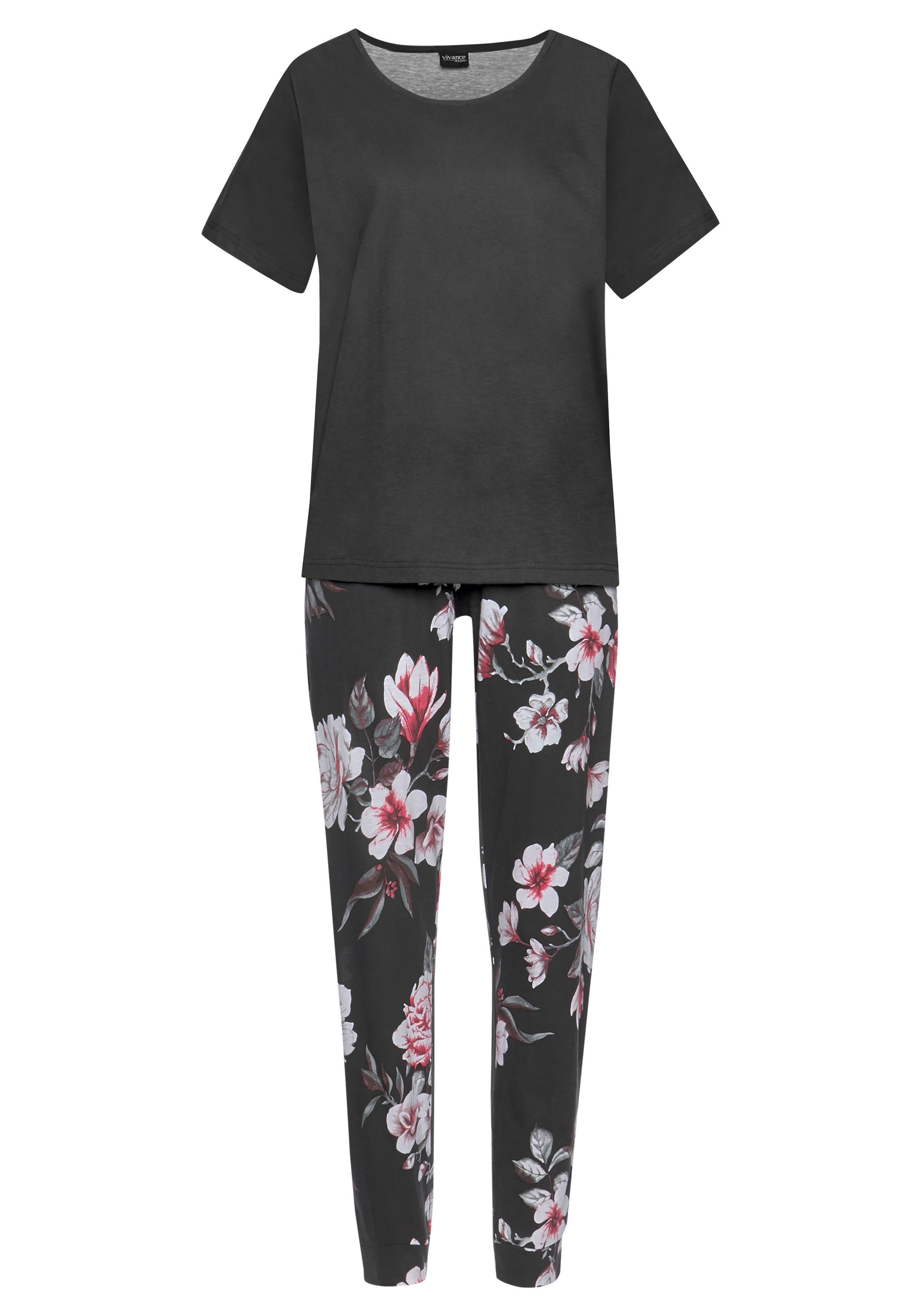 Vivance Dreams Pyjama 2-teilig, 2 mit Blumendruck günstig online kaufen