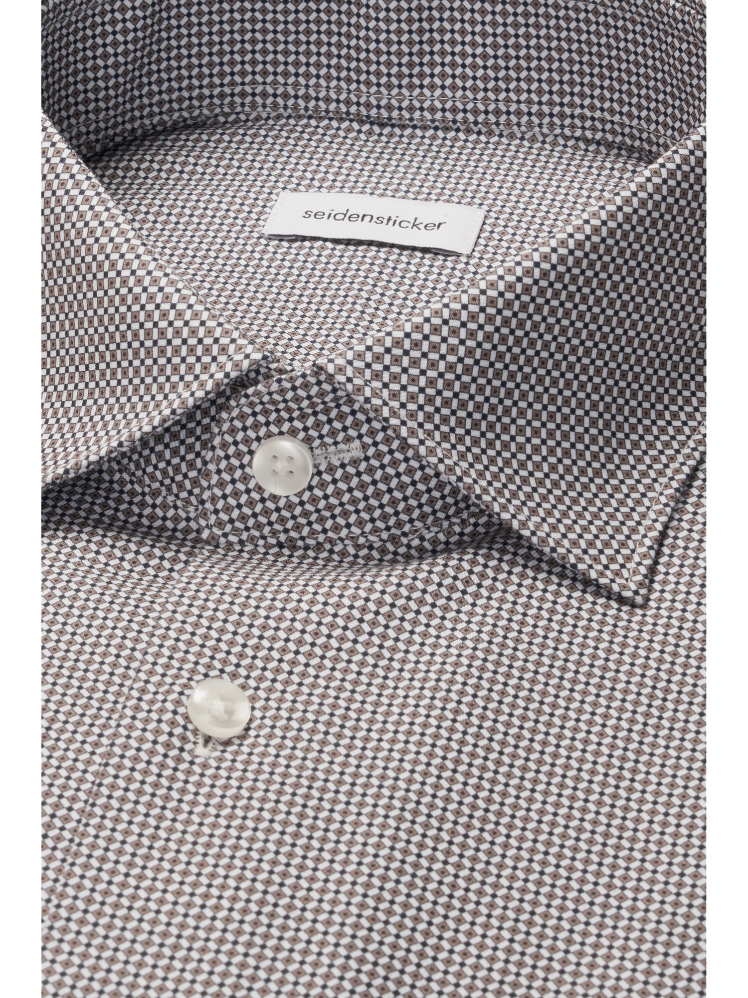 seidensticker Businesshemd »Schwarze Rose« Regular 1/1 Kentkragen Druck