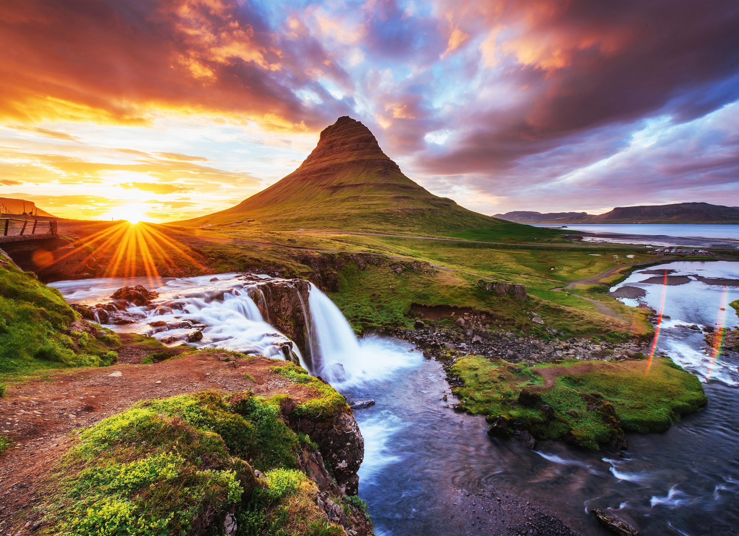 Papermoon Fototapete "Kirkjufel Waterfalls Iceland" glatt