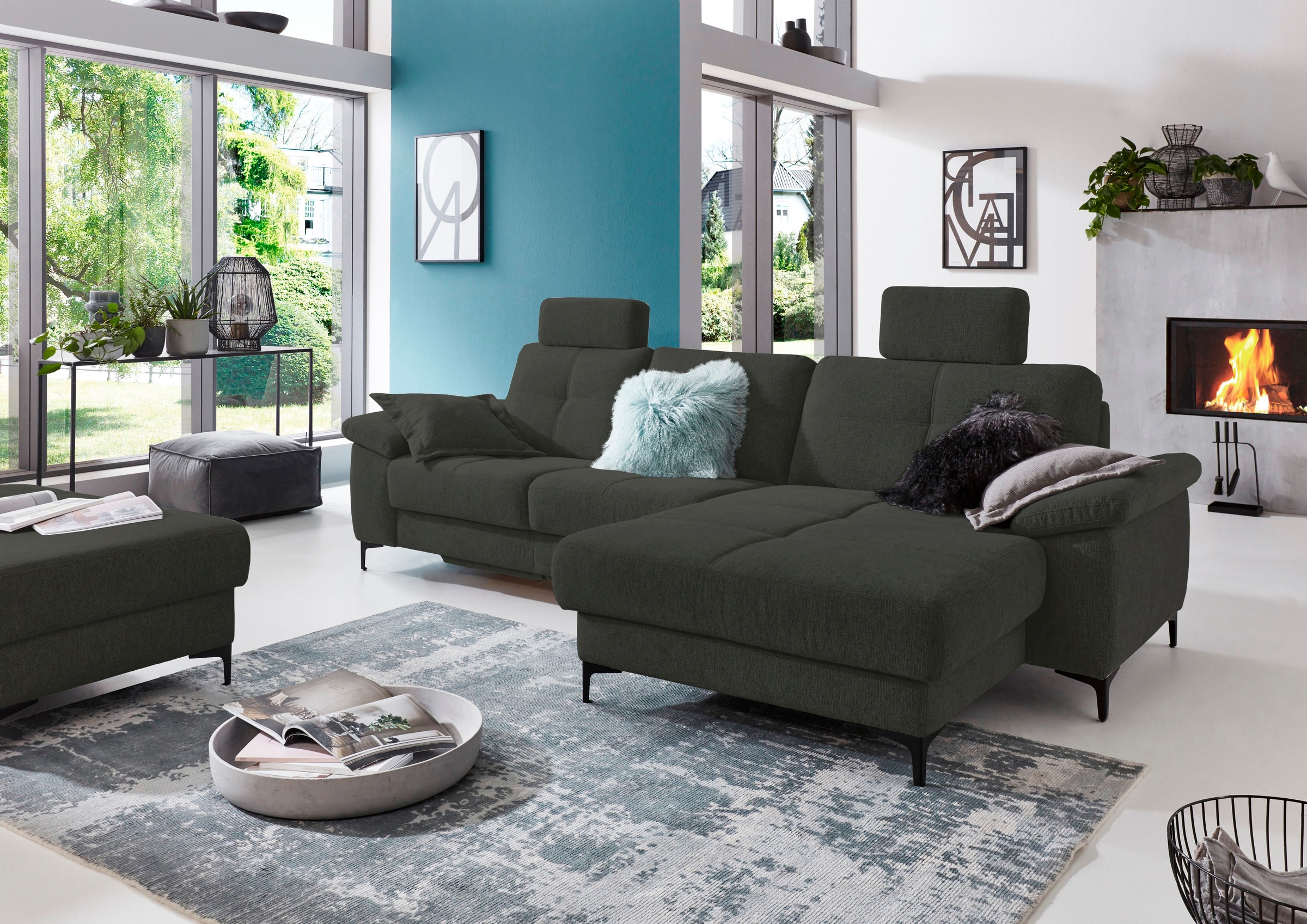 3C Carina Ecksofa "Burnaby bequem und modern, OTTOs Choice, L-Form", 2 Kopf günstig online kaufen