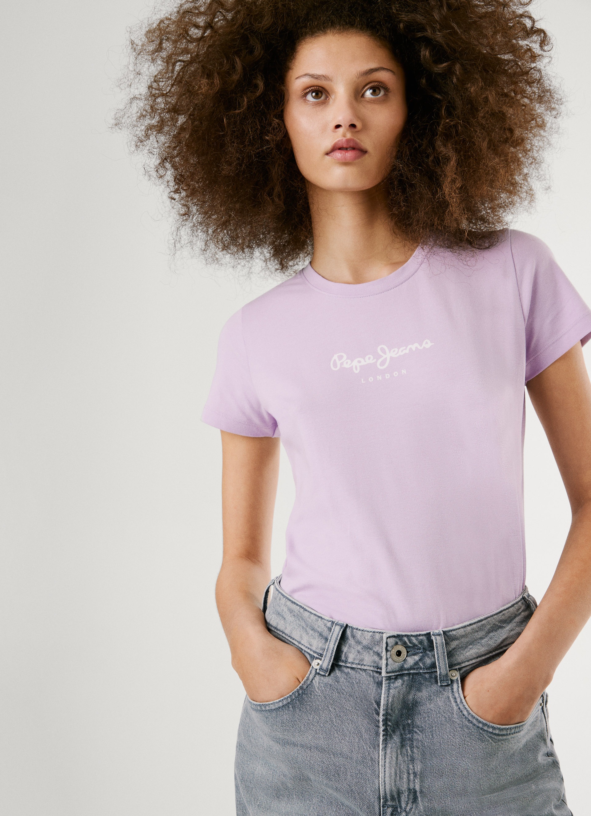 Pepe Jeans T-Shirt "NEW VIRGINIA" mit Markenprint günstig online kaufen