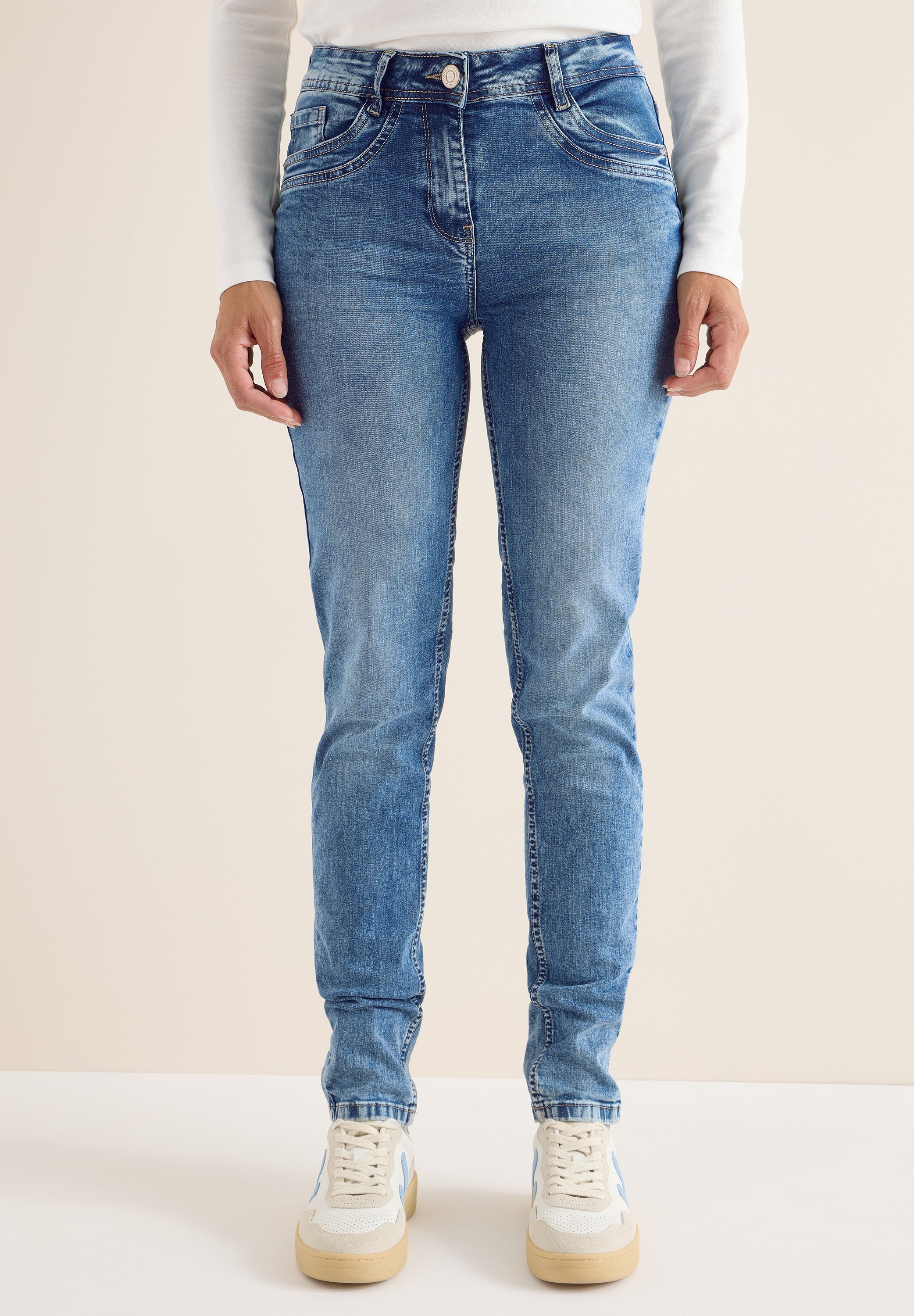 Cecil Slim-fit-Jeans High Waist günstig online kaufen