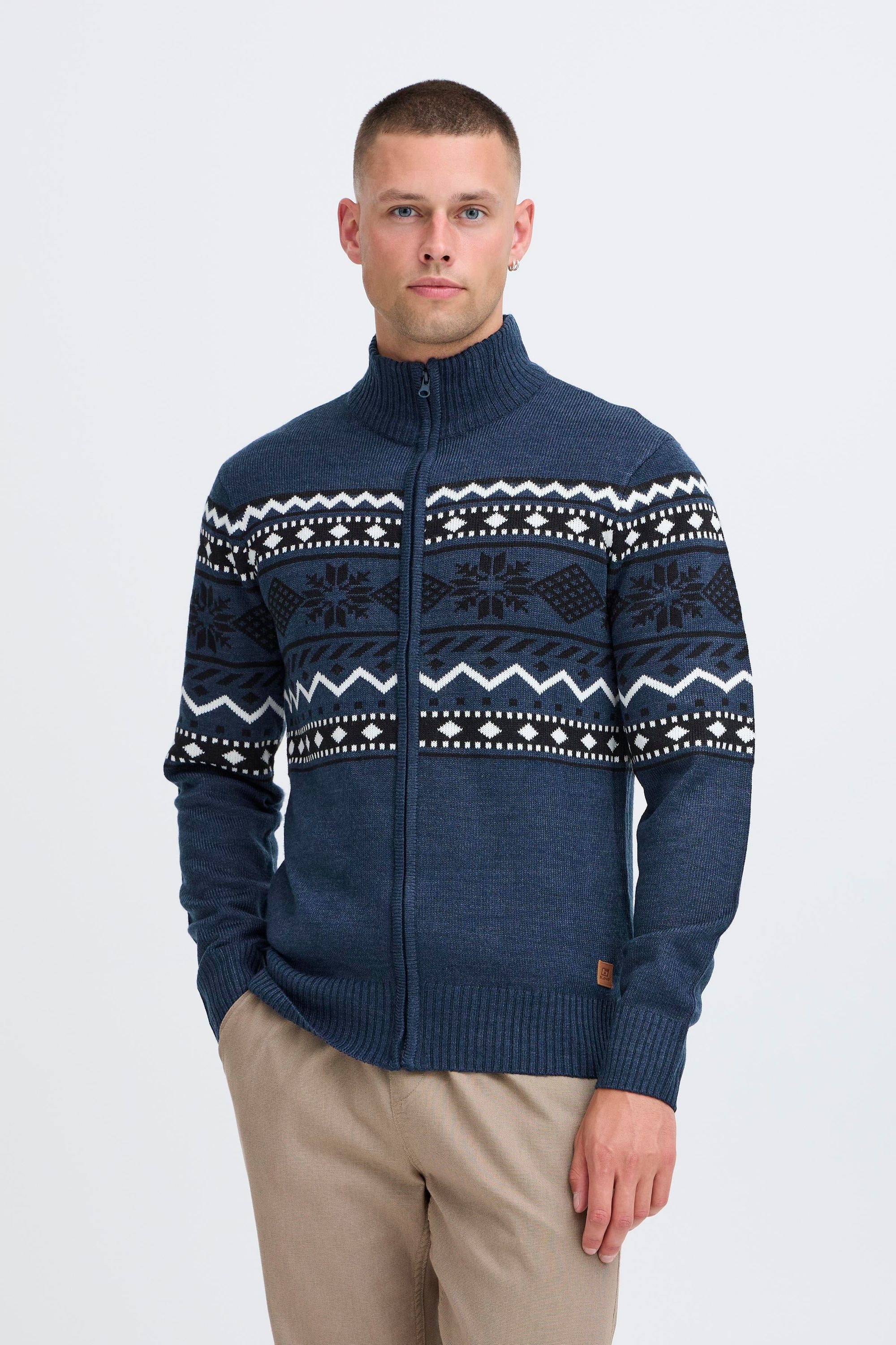 Blend Strickjacke "BHNova" Stilvolle Strickjacke mit Norweger-Muster günstig online kaufen