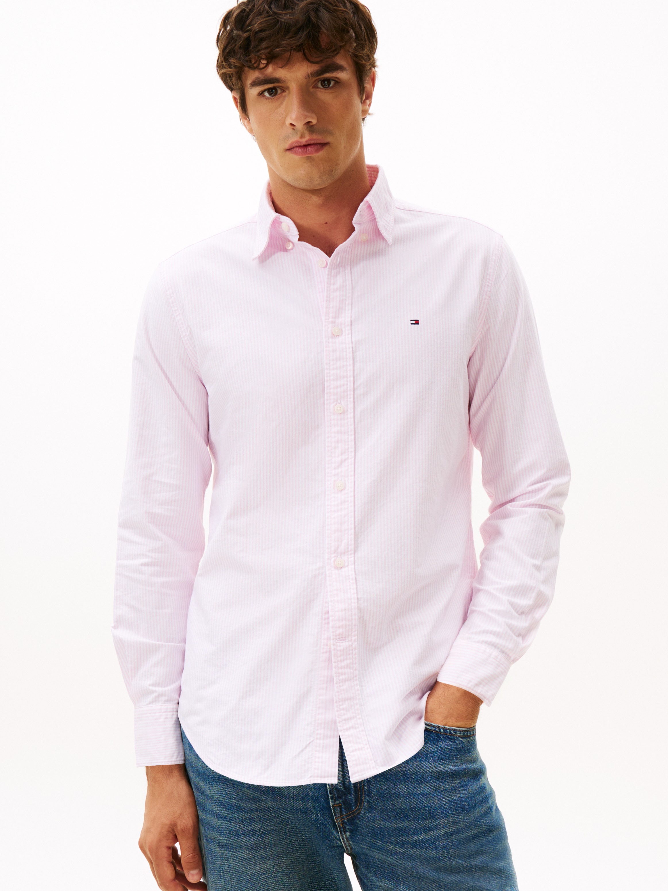 Tommy Hilfiger Langarmhemd »HERITAGE OXFORD STRIPE RF SHIRT«