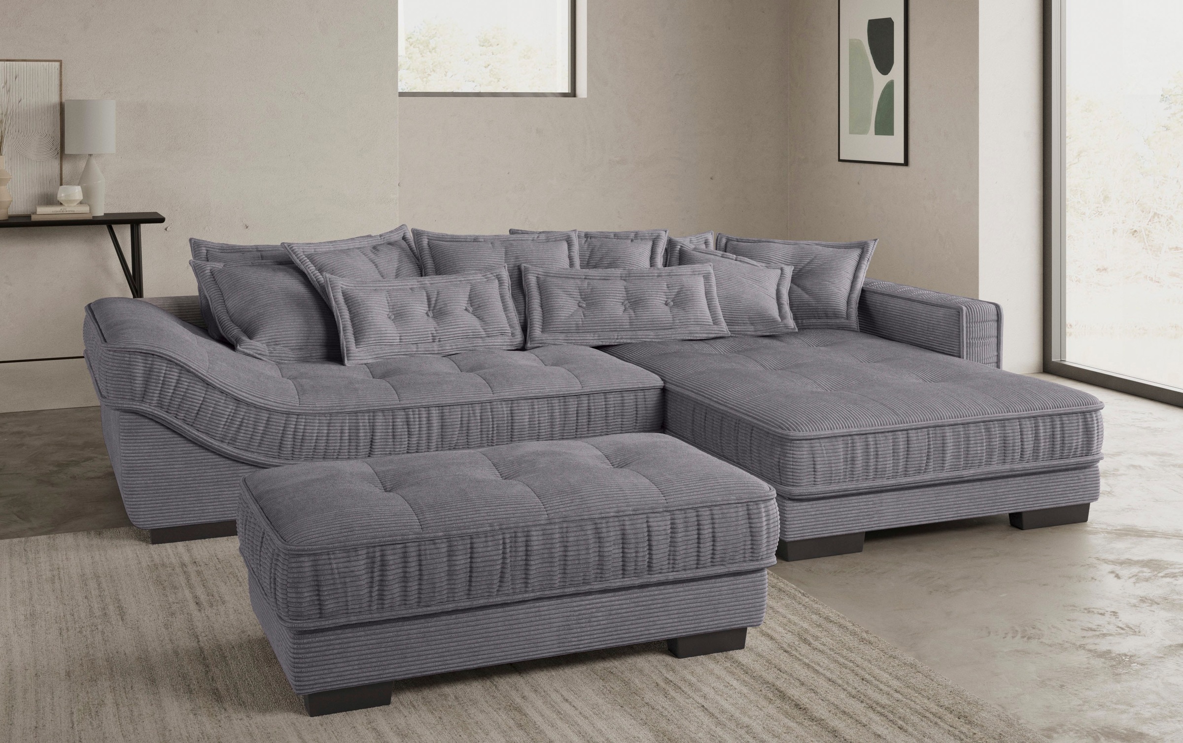 Mr. Couch Ecksofa »Diwan II DuraFlex L-Form«, DuraFlex-Kaltschaumpolsterung, bis 140 kg, 4 Bezugsqualitäten