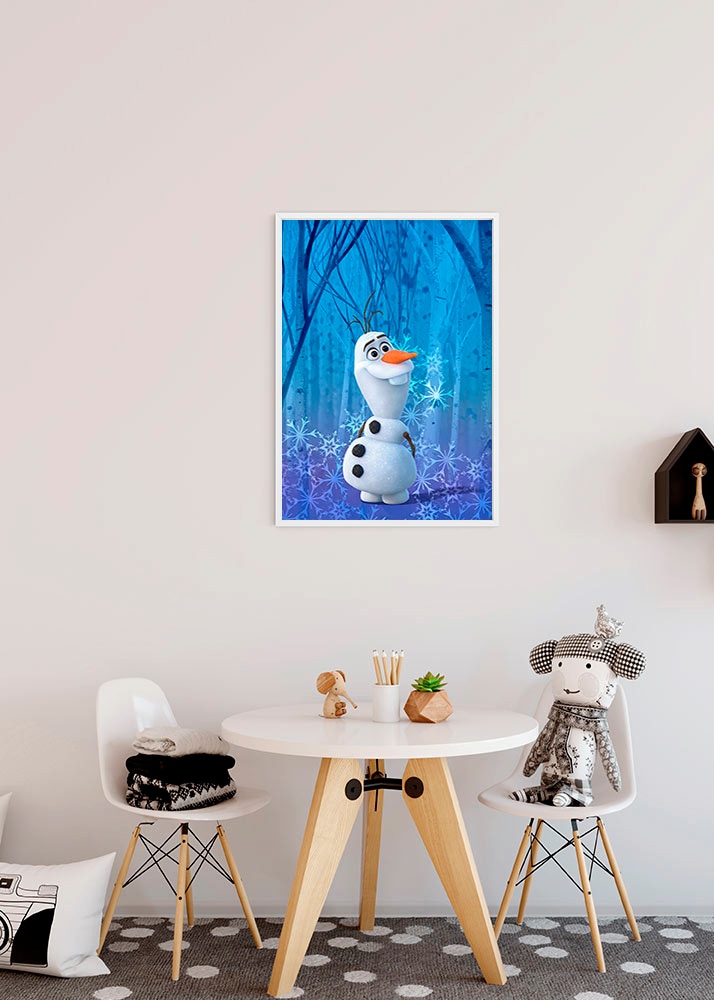 Komar Bild »Frozen Olaf Crystal«, Disney, (1 St.), Wandbild zur Dekoration im Kinderzimmer - ohne Rahmen