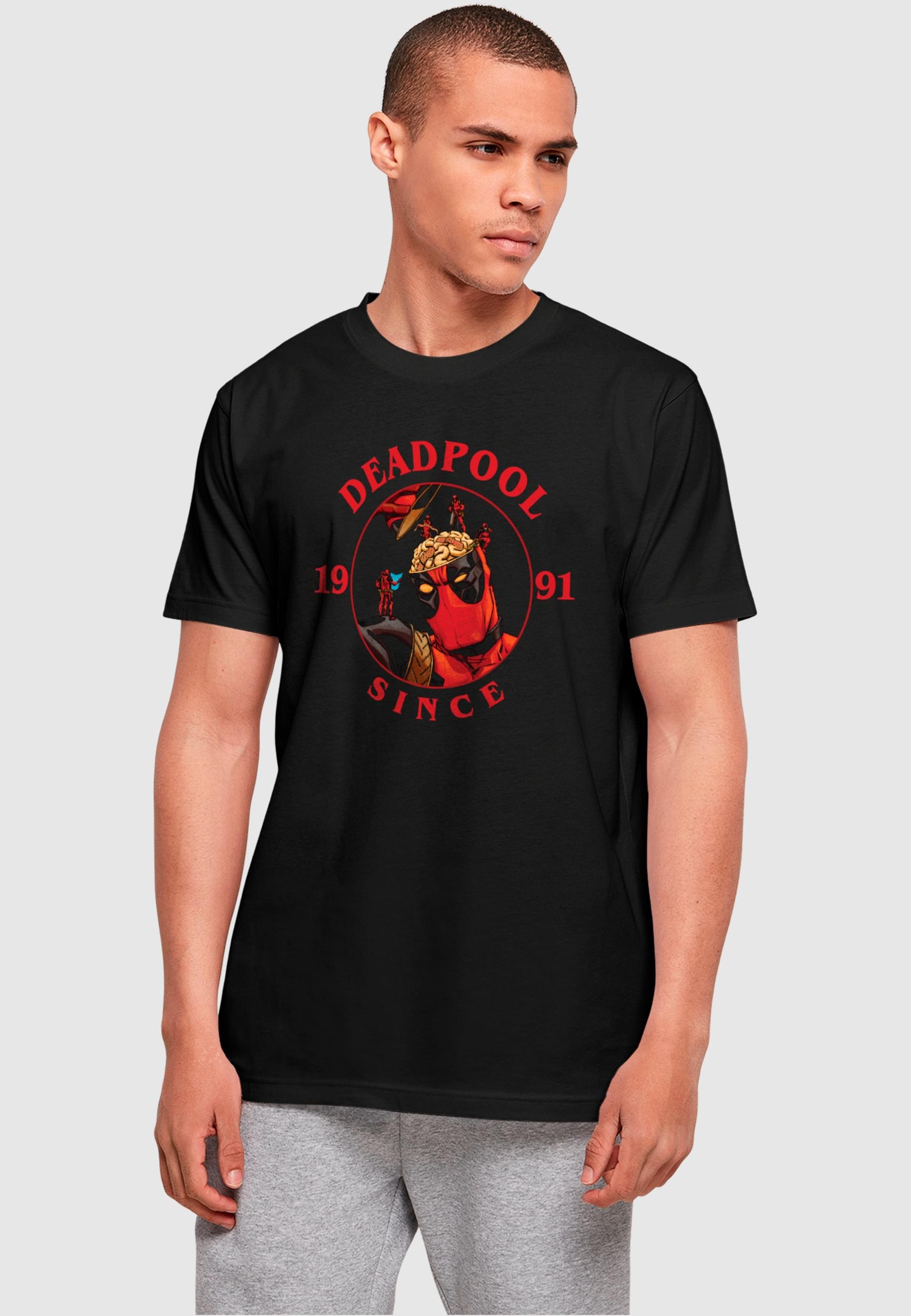 ABSOLUTE CULT T-Shirt »ABSOLUTE CULT Herren Deadpool - Brain Damage T-Shirt«, (1 tlg.)