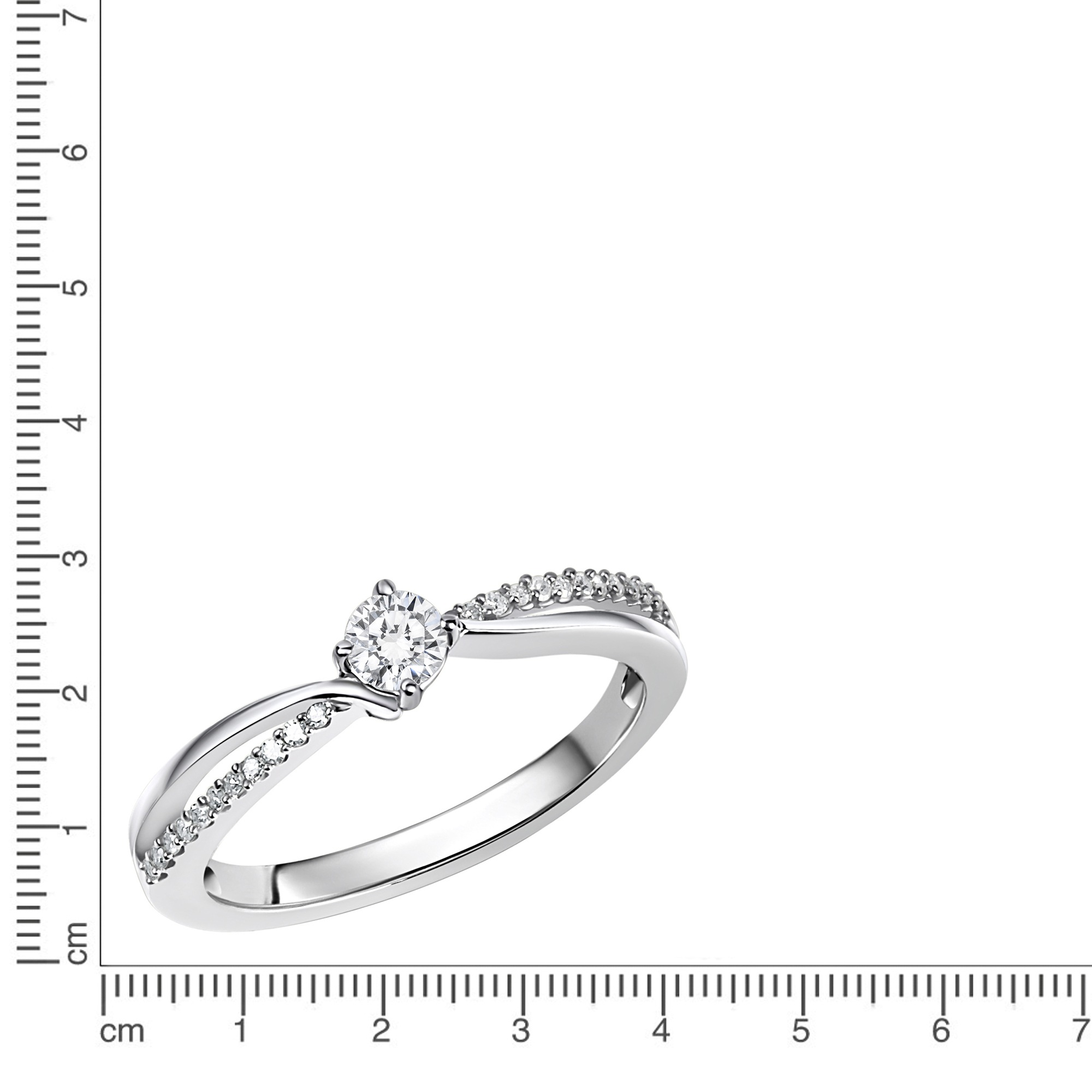 Diamonds by Ellen K. Fingerring »Gold 585 mit 25 Brillanten zus. 0,25ct.«