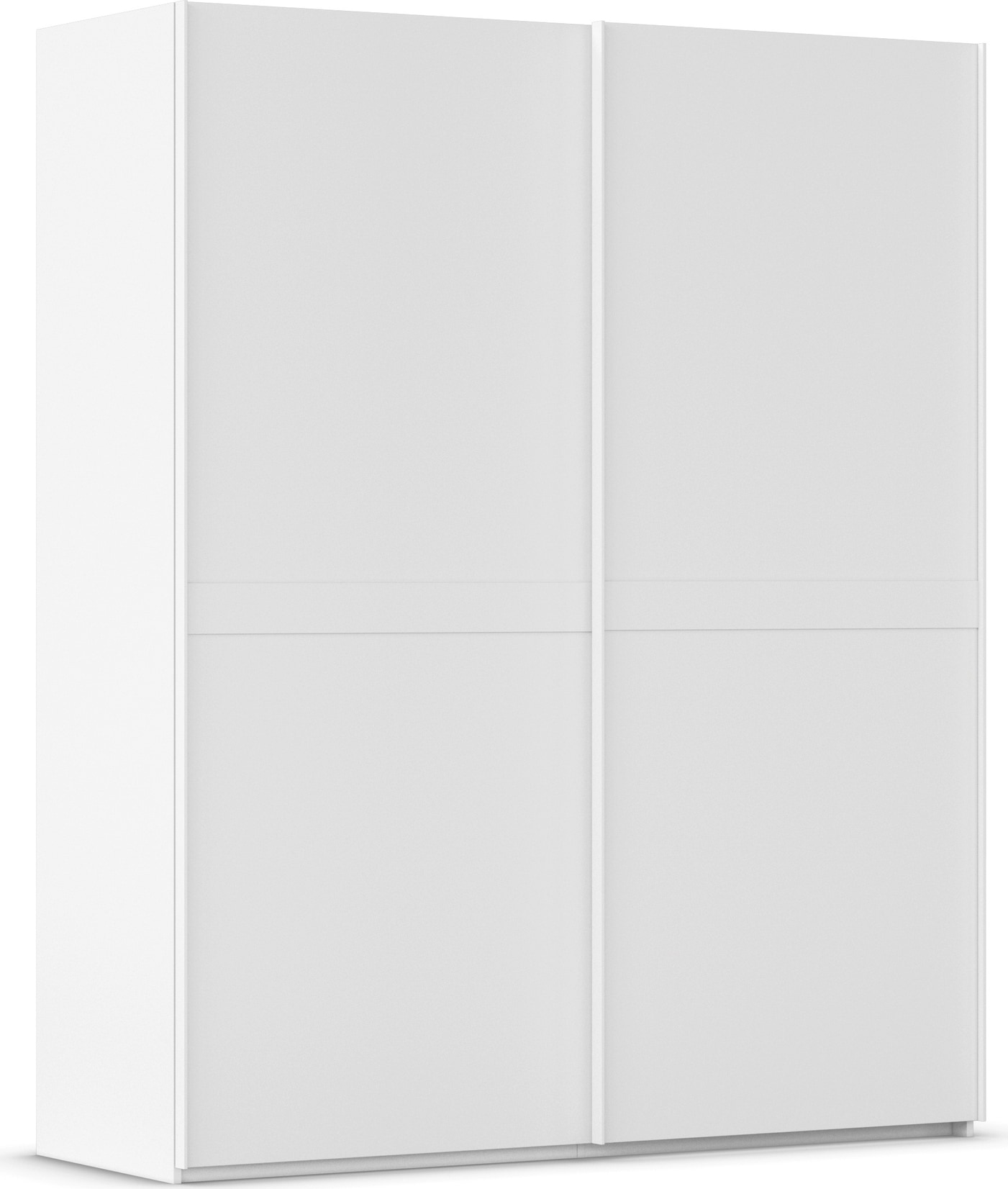 rauch Schwebetürenschrank "Kleiderschrank Schrank Garderobe Schlafzimmerschrank SCALE-LINE" edle Optik mit Bauchbinde in Korpusfarbe Dekorfront MADE IN GERMANY