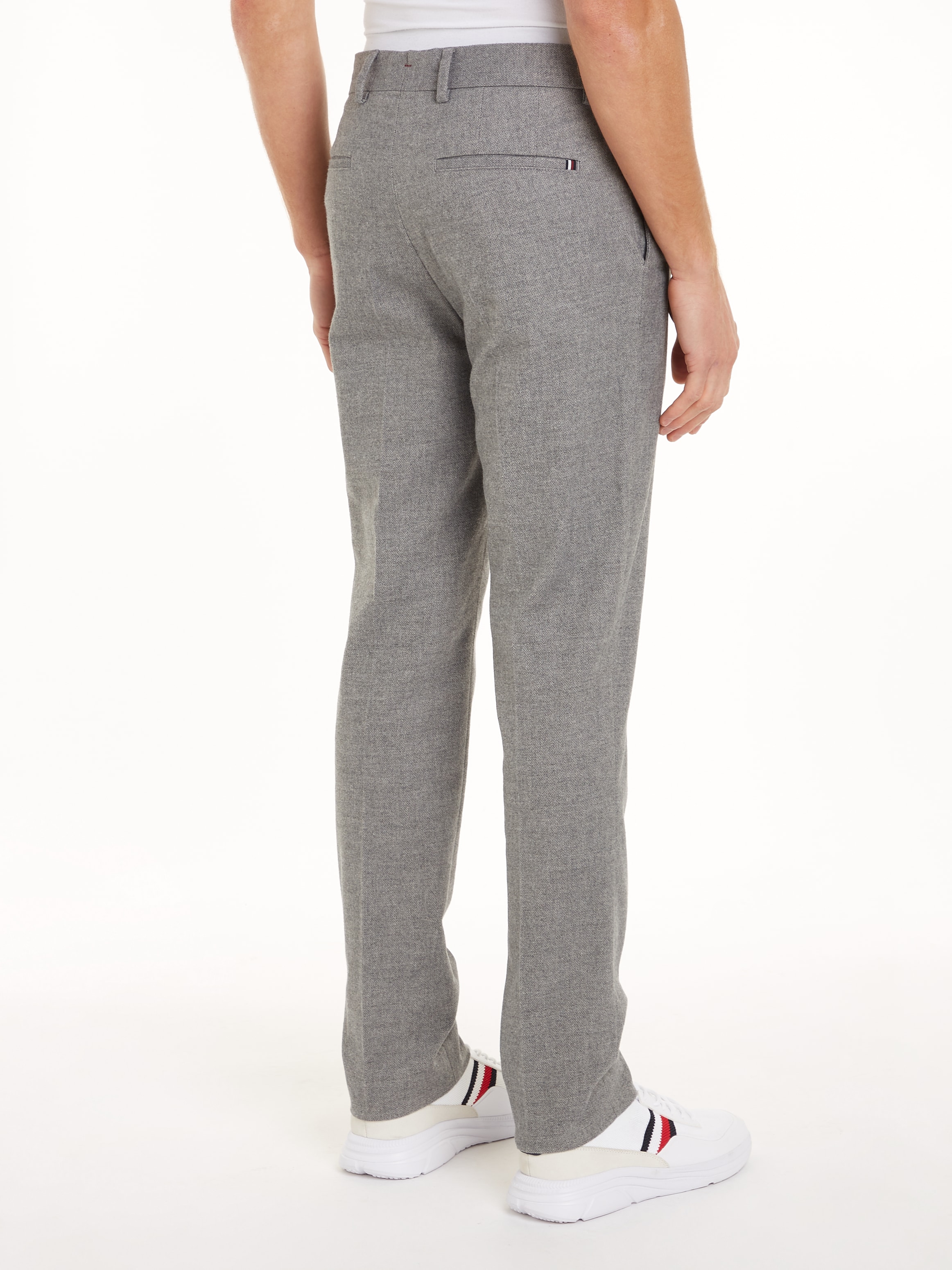 Tommy Hilfiger 5-Pocket-Hose »DC DENTON BRUSHED MARL«, meliertes Design, mit Bügelfalten