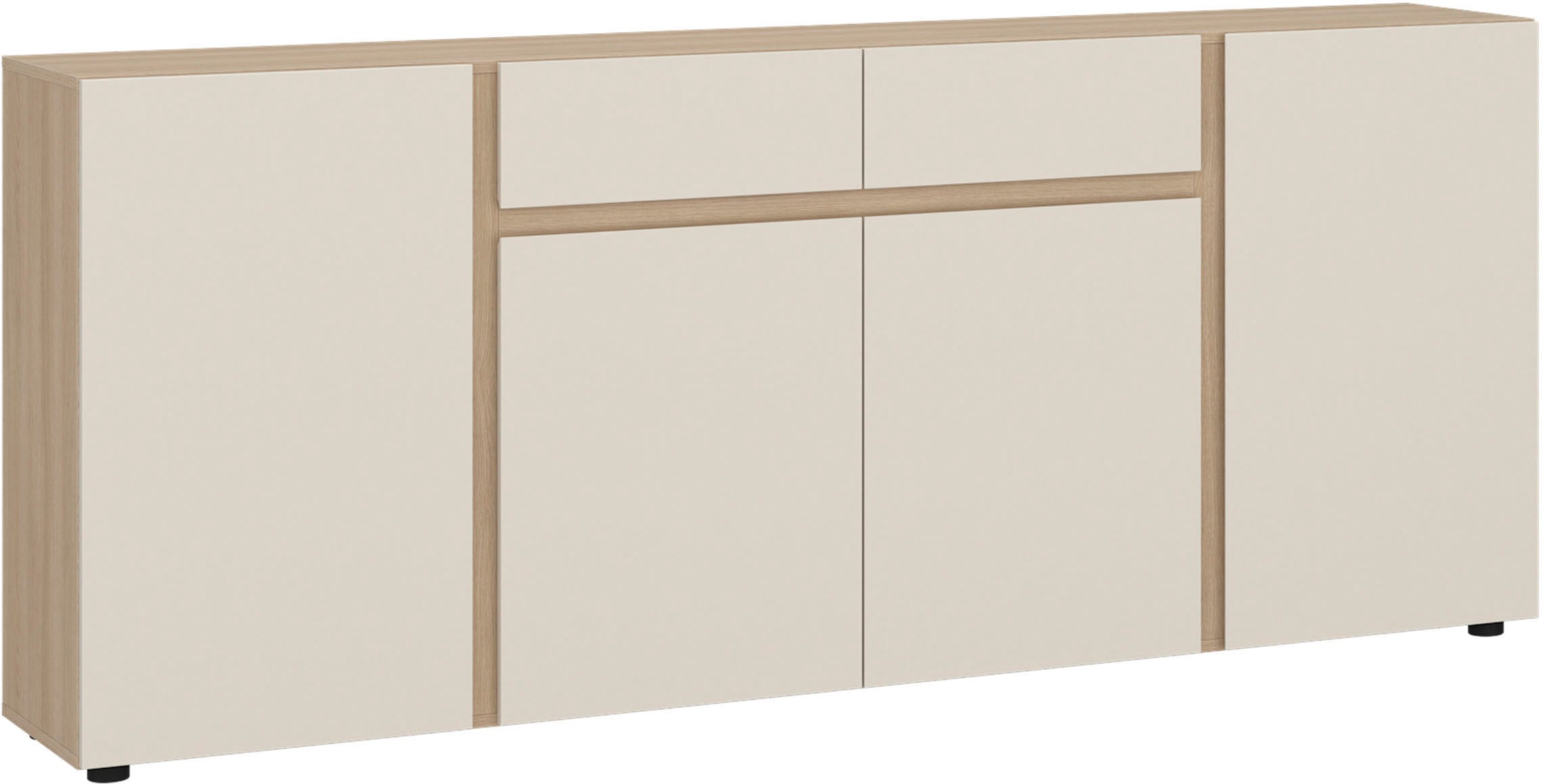 Home affaire Sideboard »TAVERA« Sideboard Breite 201 cm, modern, grifflos, viel Stauraum