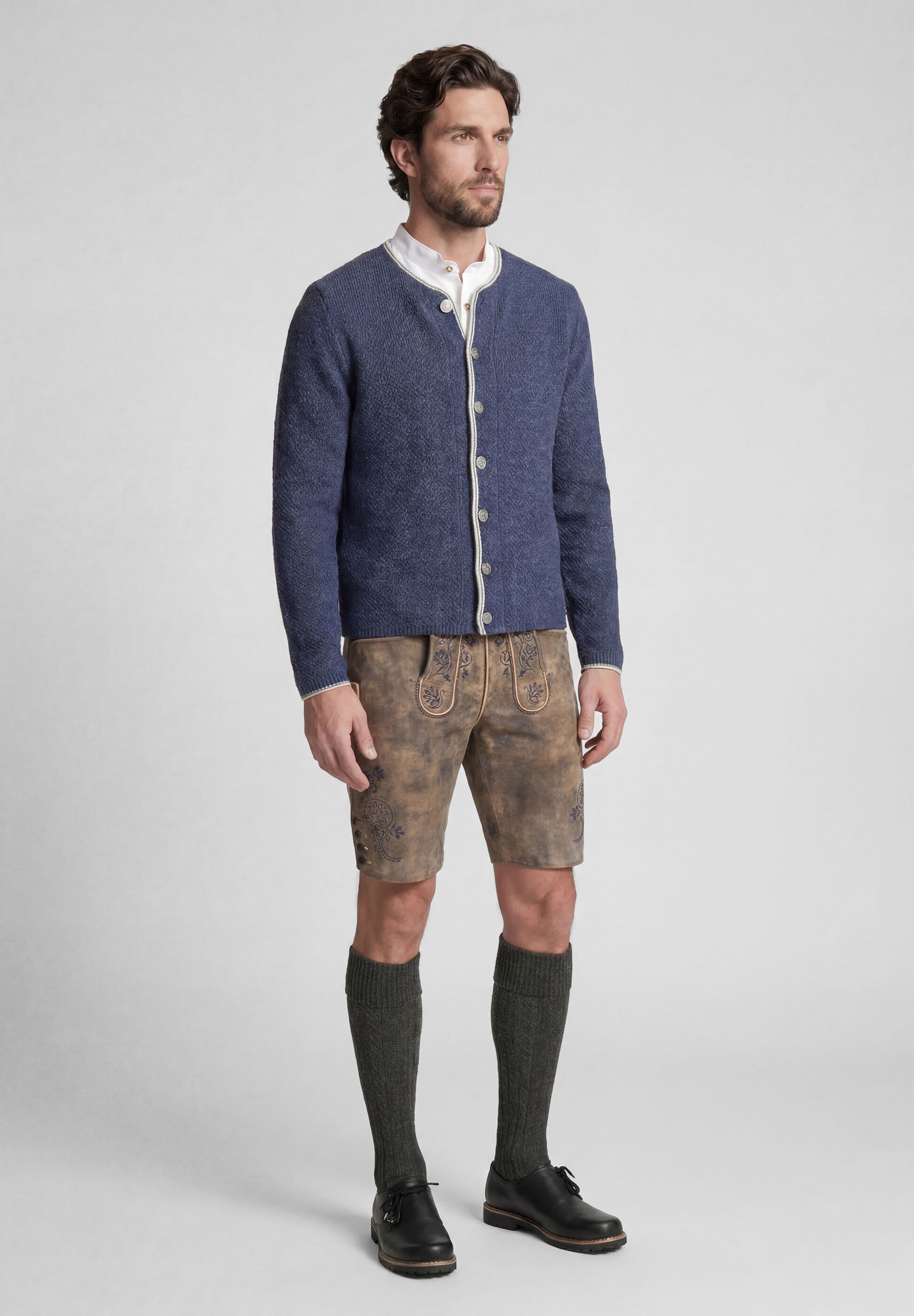 Spieth & Wensky Trachtenstrickjacke »Spieth & Wensky Strickjacke Klemens« mit Stehkragen