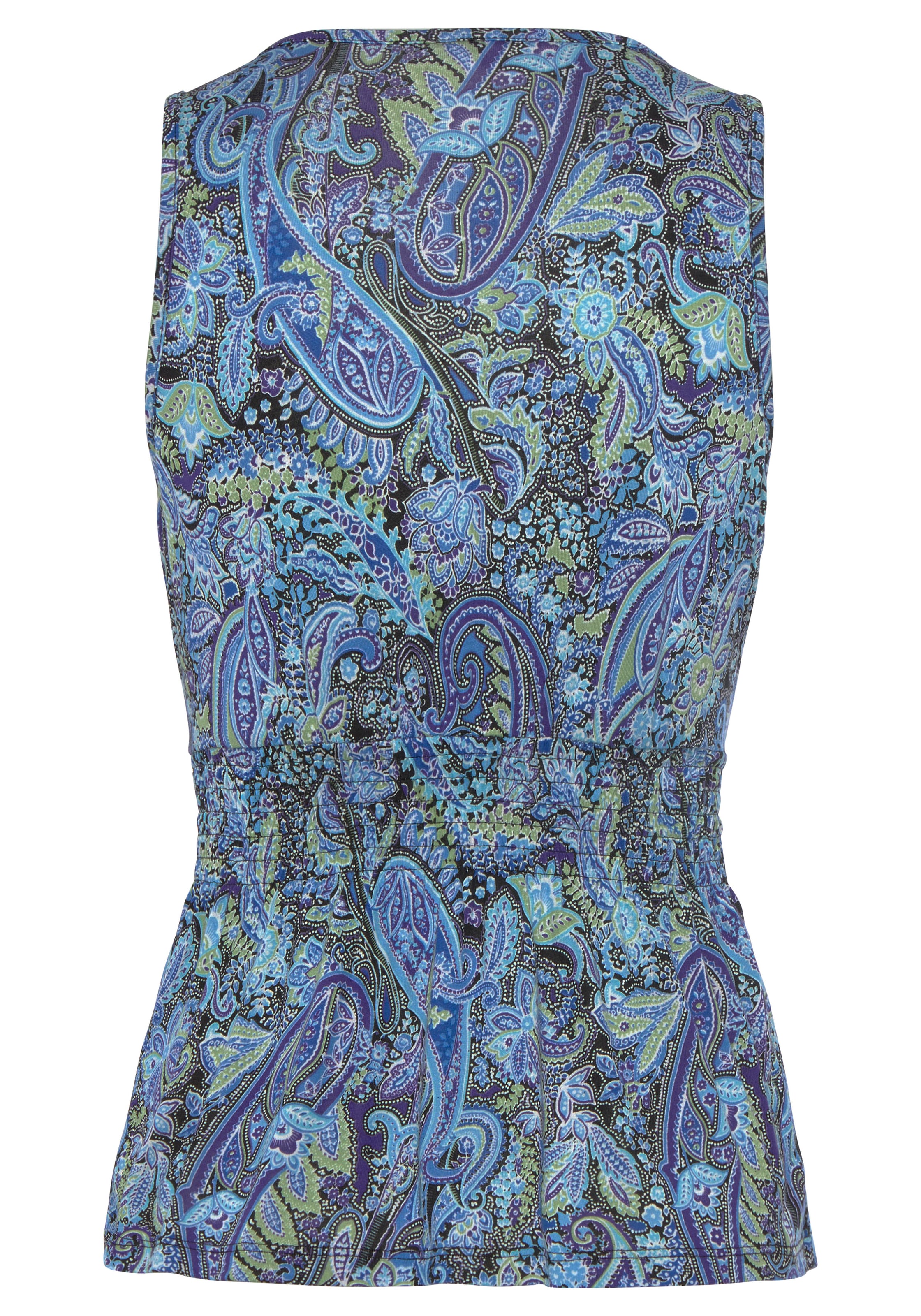 LASCANA Tanktop, mit Smock-Einsatz