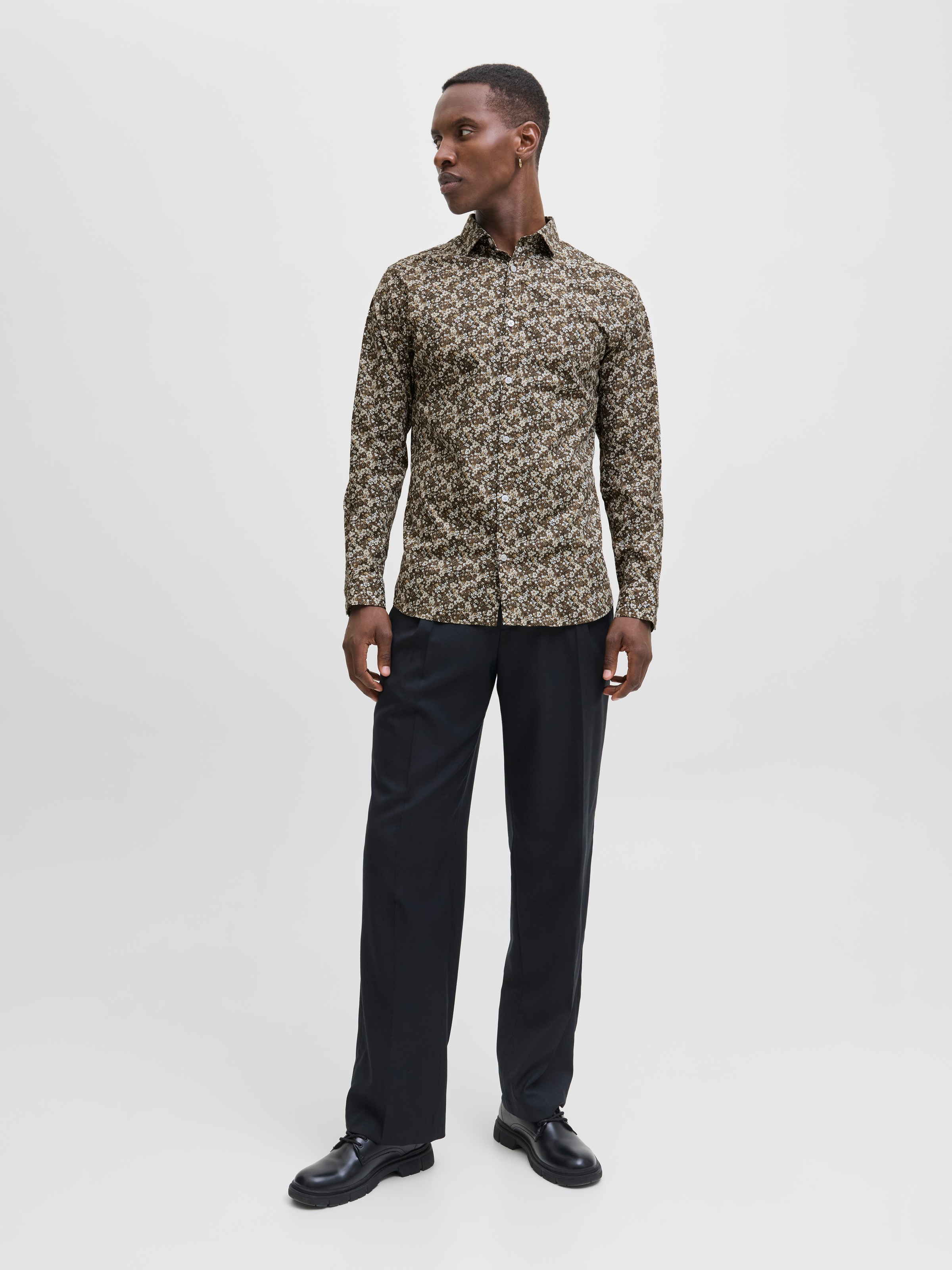 Jack & Jones Langarmhemd »JPRBLABLACKPOOL STRETCH AOP LS SHIRT SN«