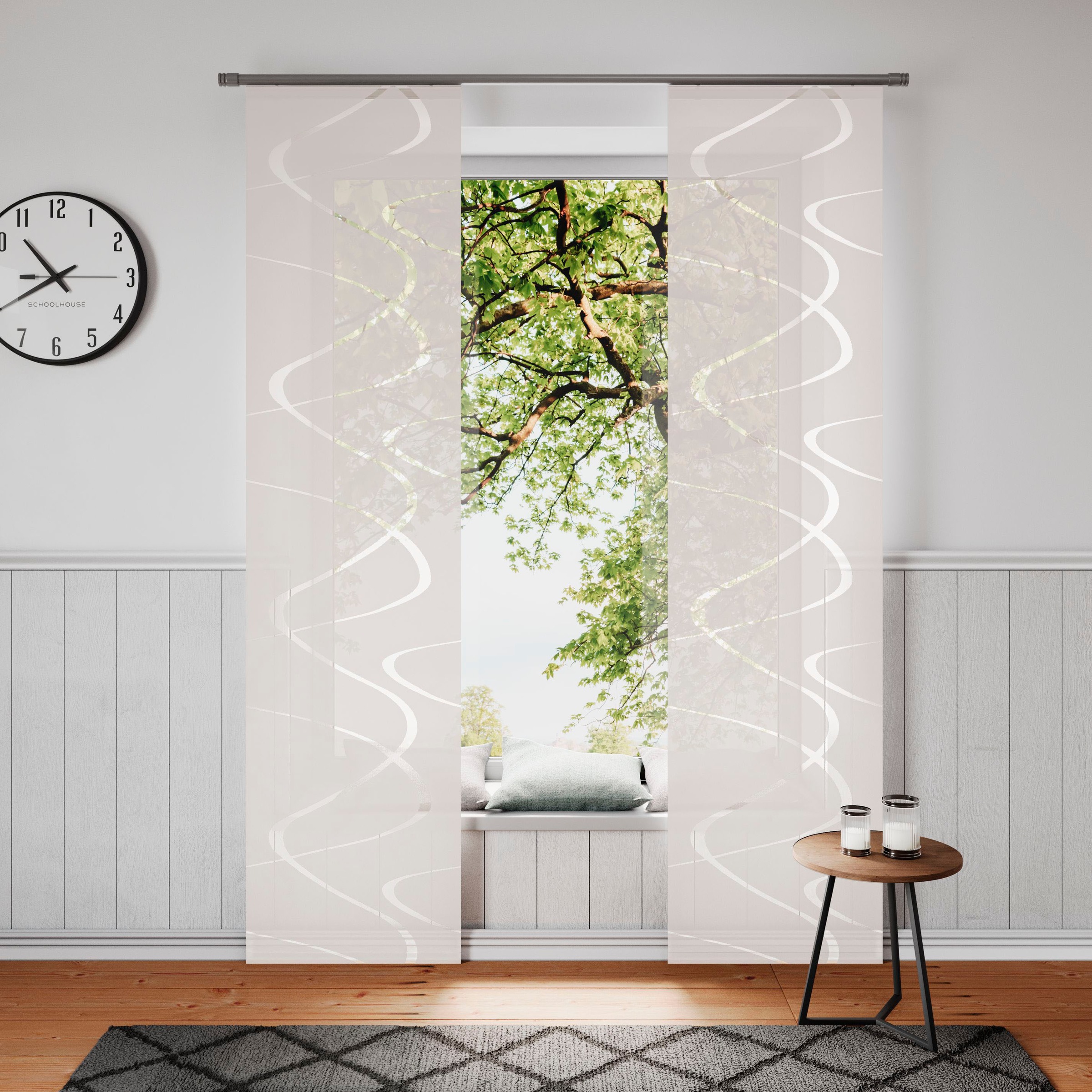 Neutex for you Schiebegardine "Pelotas" Klettband 1 Stk. tlg. inkl. Befesti günstig online kaufen