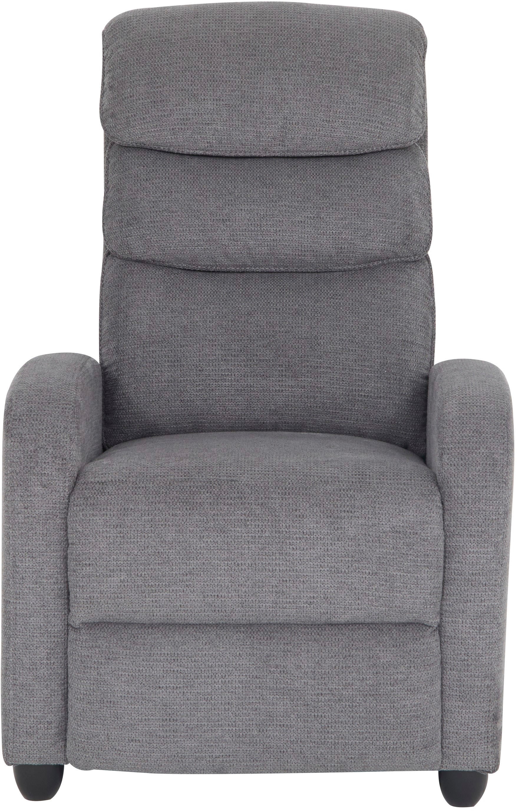 Home affaire Relaxsessel »BERVILLE, TV-Sessel, Ruhesesel mit Schlaffunktion, Webstoff«, Liegesessel mit manueller Relaxfunktion