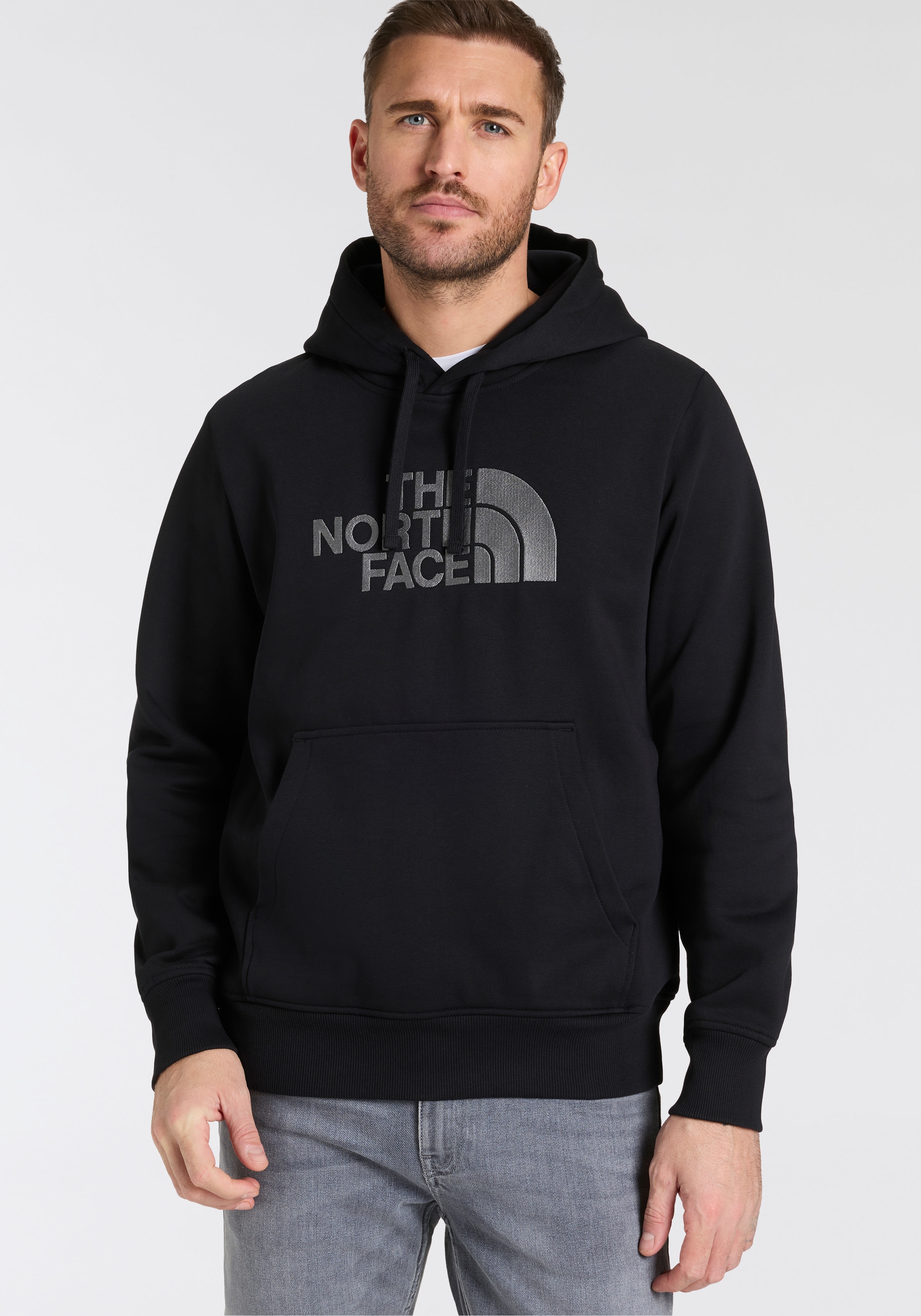 The North Face Kapuzensweatshirt "M DREW PEAK REGULAR HOODIE", mit Kängurutasche, Langarm-Design, pflegeleichtes Sweatmaterial
