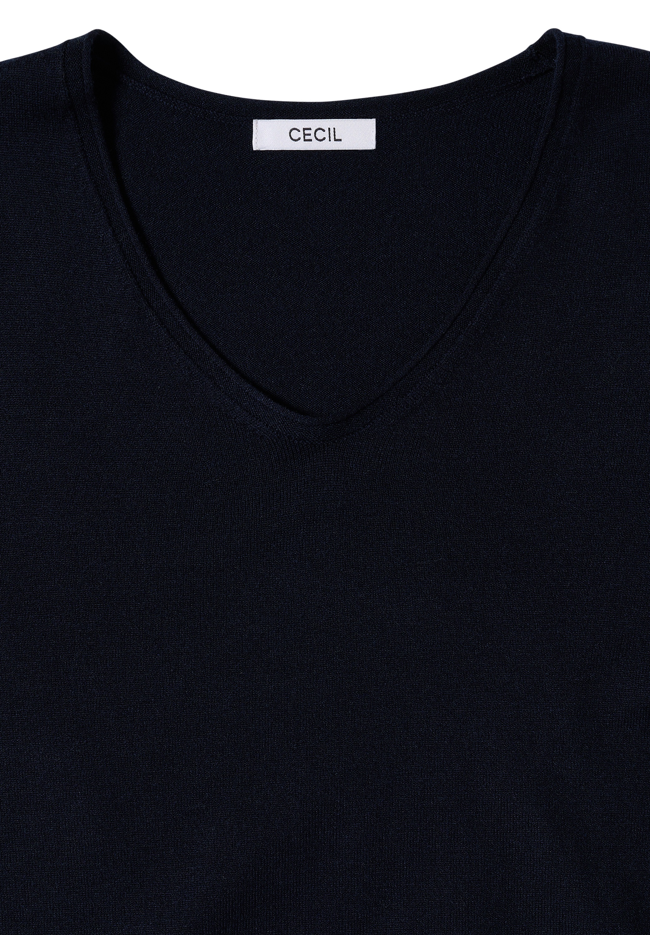 Cecil Strickpullover, mit Materialmix