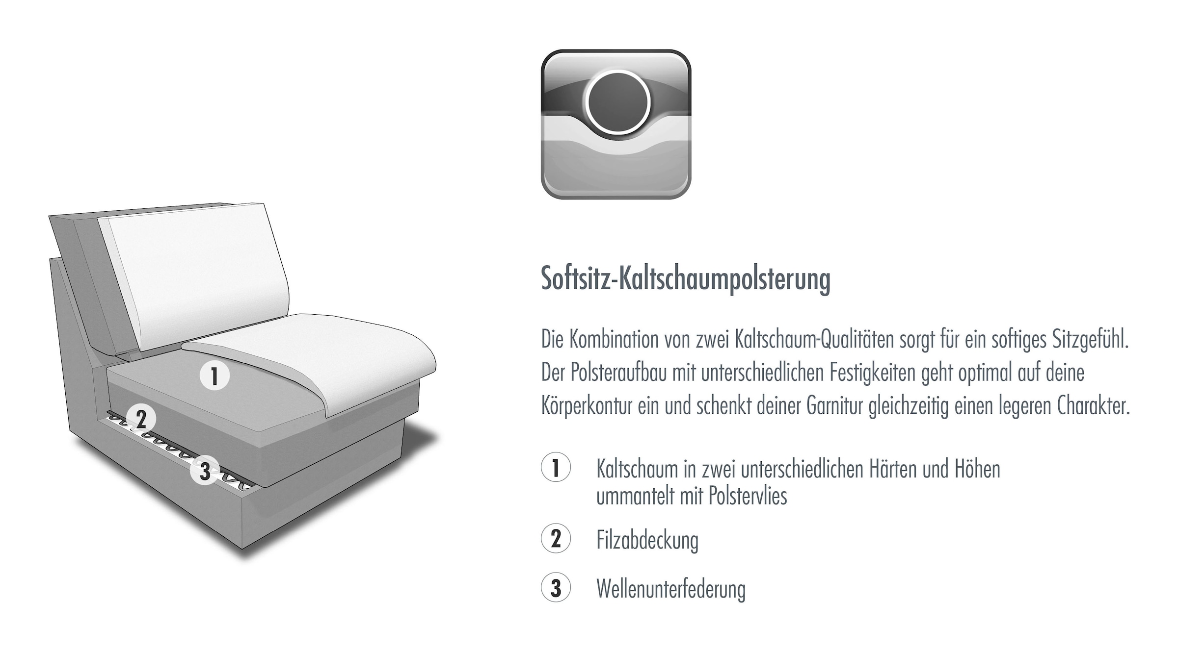 set one by Musterring Ecksofa »SO 3600 optimaler Sitzkomfort in Federkern o. Kaltschaum, 2 Sitzhöhen«, Sitzhöhe 44 cm, Kaltschaum, B 293 x T 180 cm, Kama sand