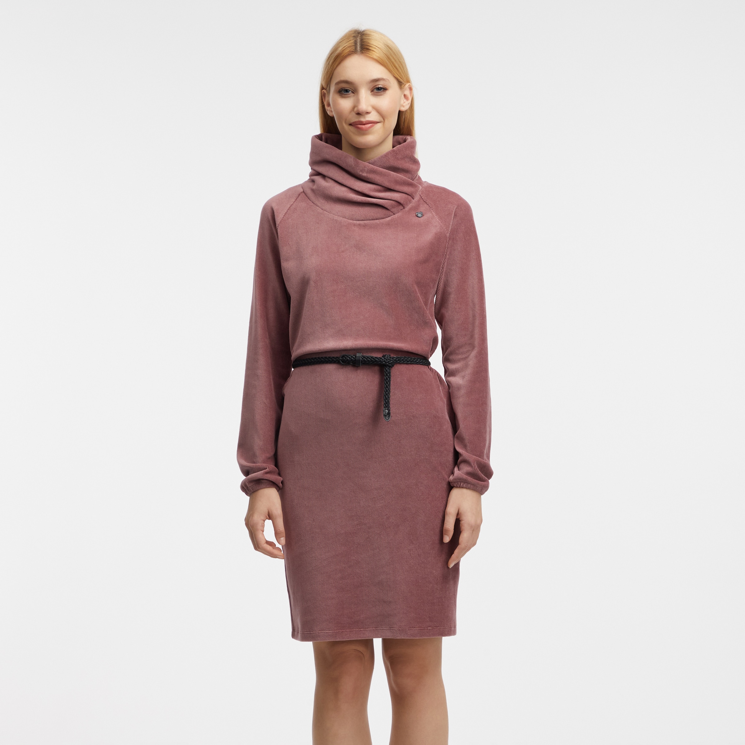 Sweatkleid »BELITA«, (2 tlg., mit abnehmbarem Gürtel), gerippte Cord Optik