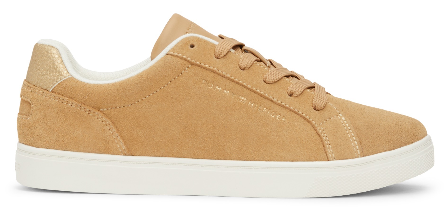 Tommy Hilfiger Sneaker »COLOR POP COURT SNEAKER«, Freizeitschuh, Halbschuh, Schnürschuh mit gepolstertem Schaftrand