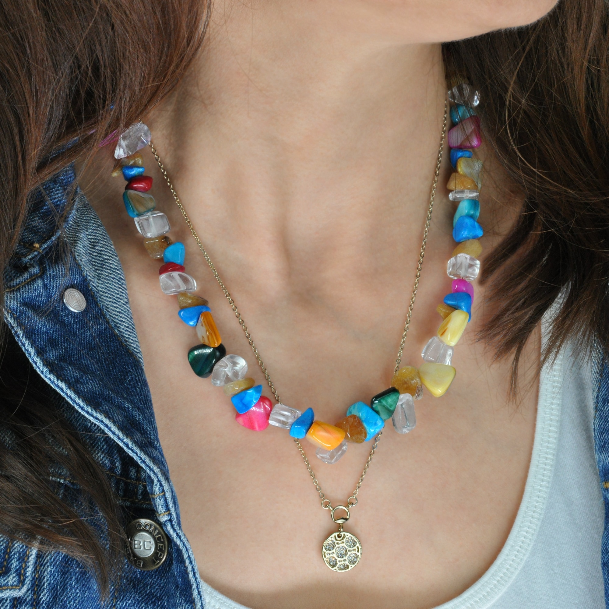 Steuer Kette mit Anhänger »Set Perlmuttcollier und Kette mit Anhänger«