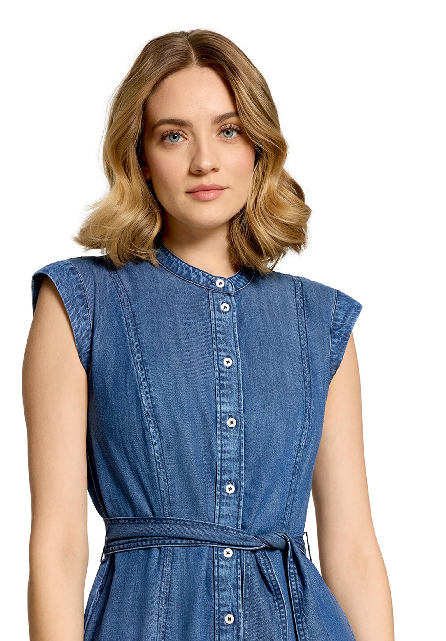Cartoon Jeanskleid »Damen mit Eingrifftaschen« Ohne Tasche