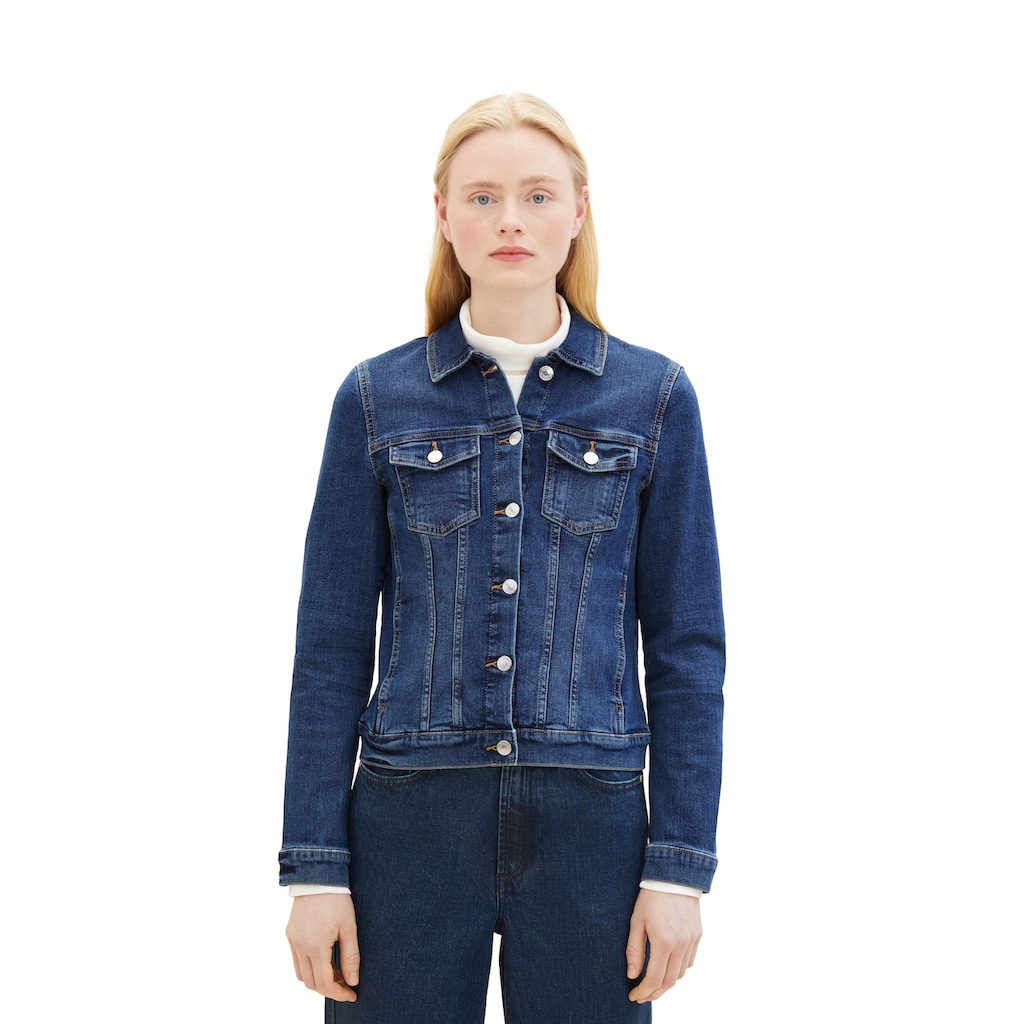 TOM TAILOR Denim Jeansjacke, im klassischen Look und mit Stretch