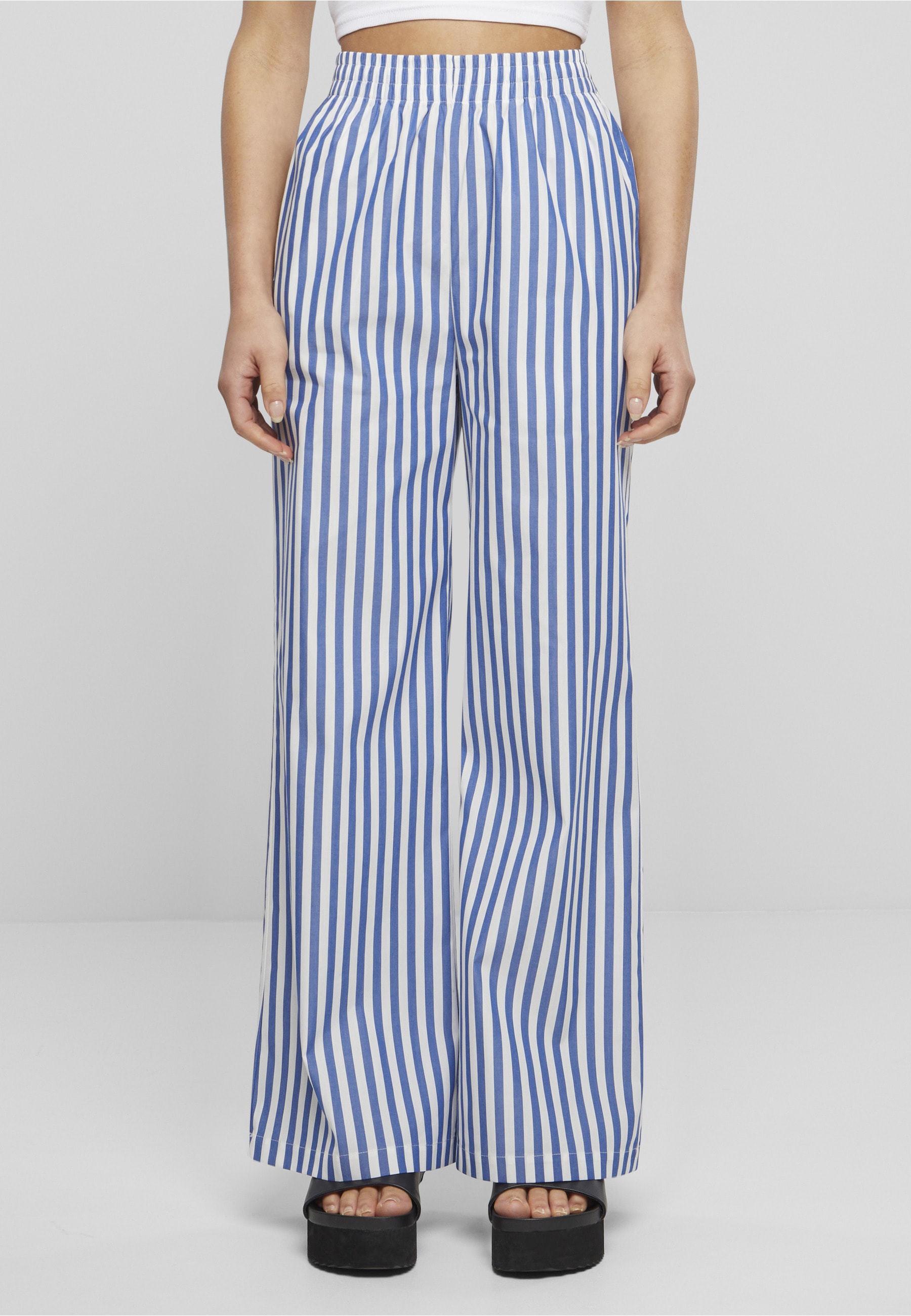 URBAN CLASSICS Stoffhose »Urban Classics Damen Ladies Striped Loose Pants«
