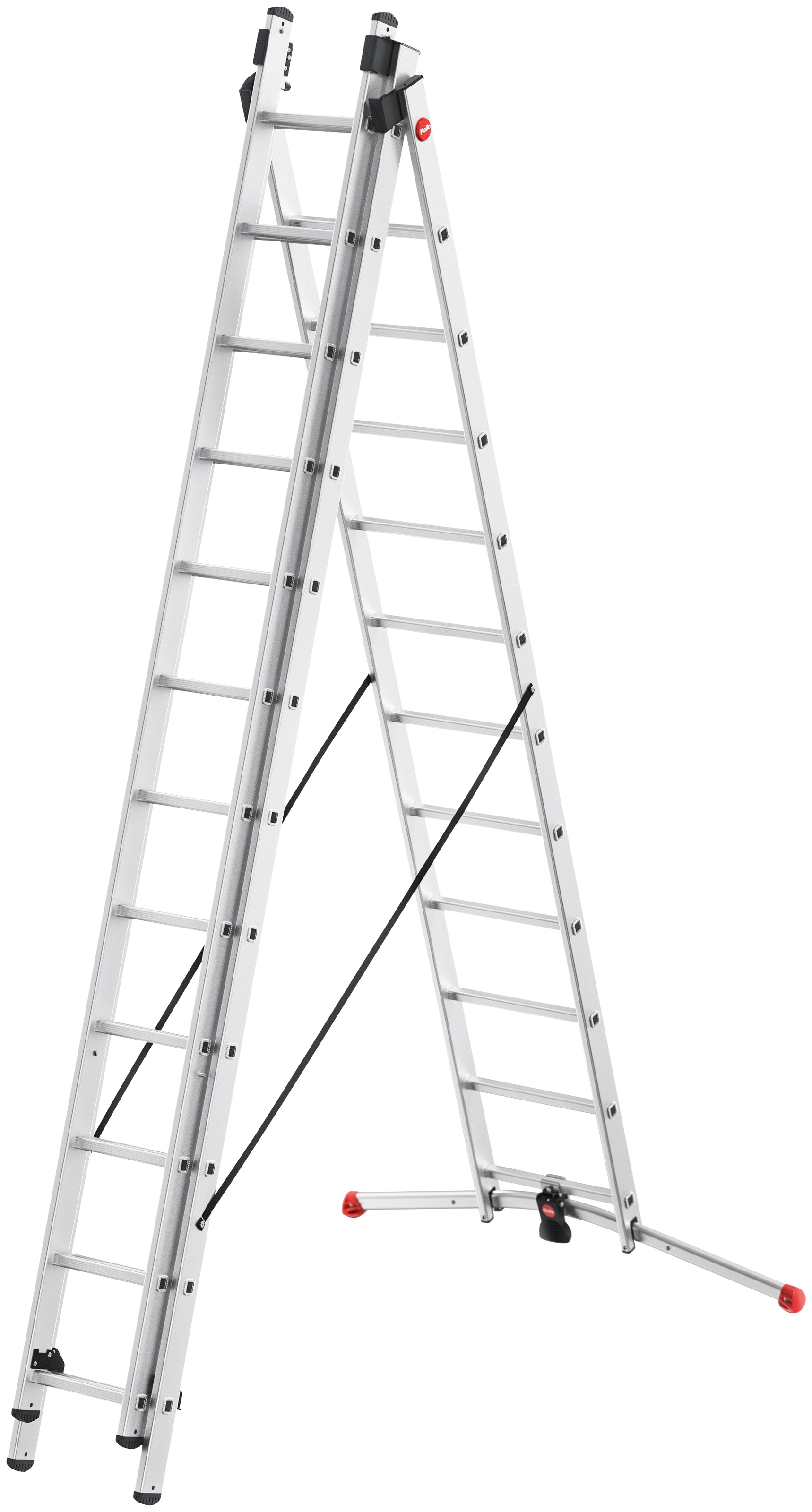 Hailo Anlegeleiter "S100 ProfiLOT" Aluminium Kombileiter 3-teilig 3x12 Spro günstig online kaufen