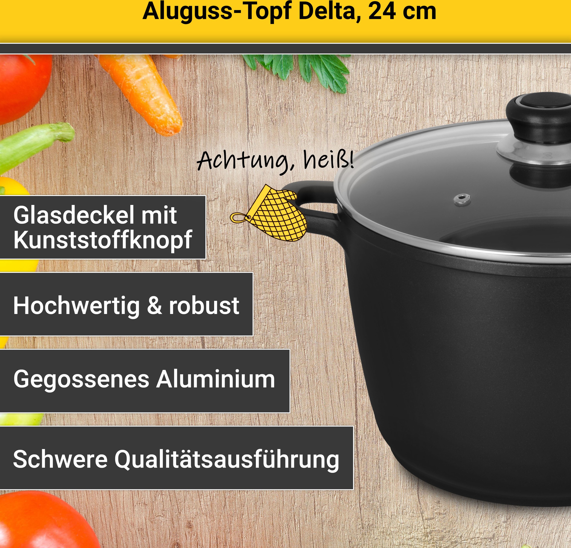 kaufen Krüger BAUR mit Topf-Set online | Aluguss-Deckel