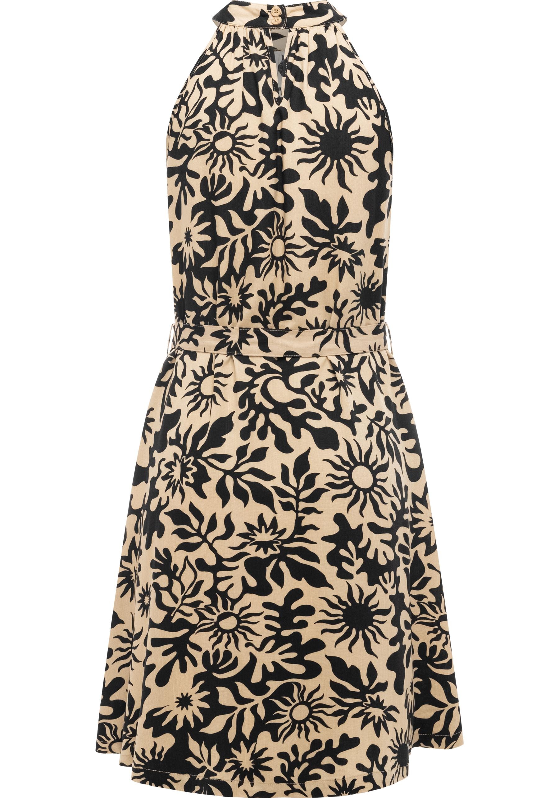 Ragwear A-Linien-Kleid »Angylee Print YOUMODO« Ohne Tasche Leichtes Sommerkleid mit Bindegürtel