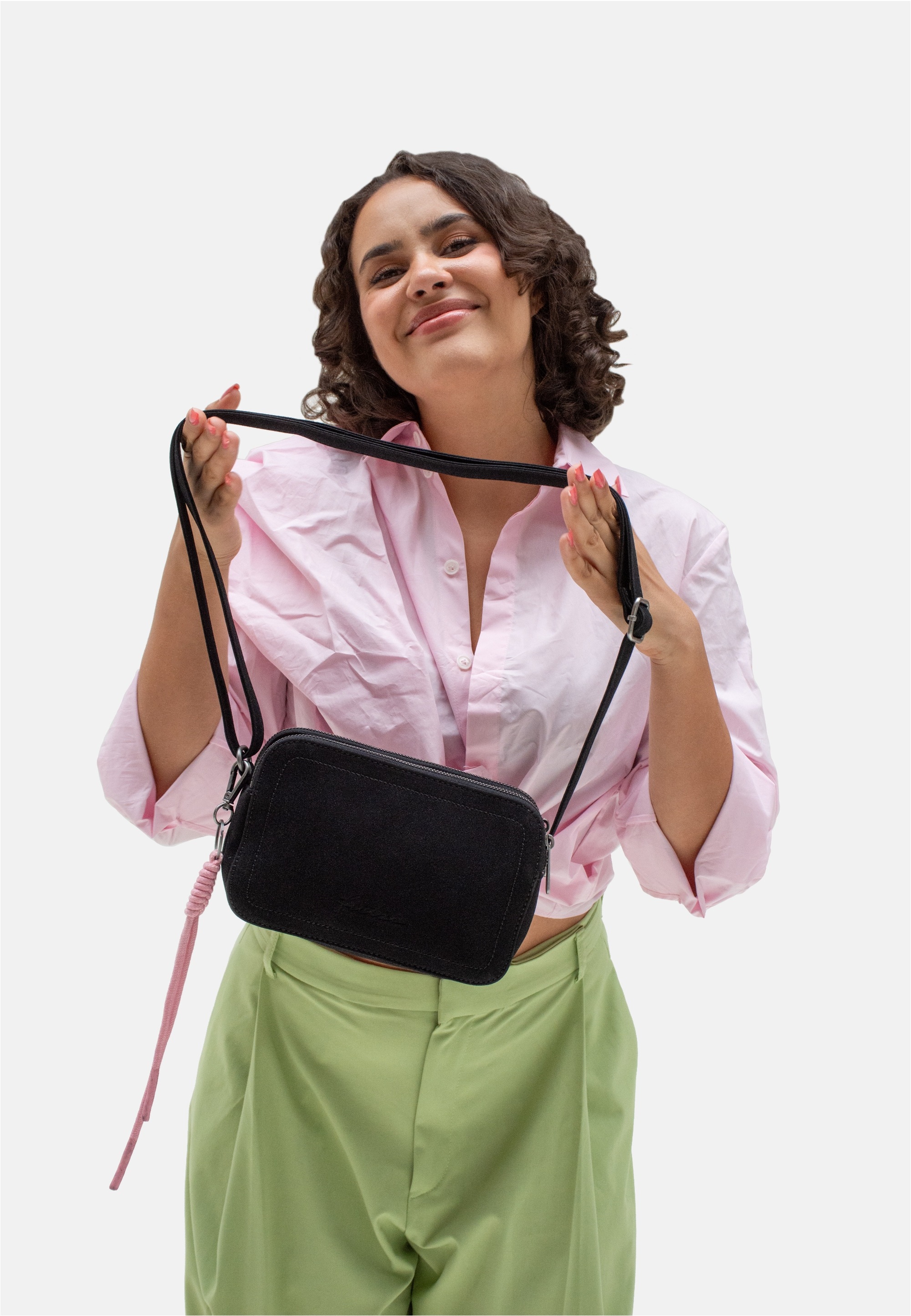 Fritzi aus Preußen Schultertasche »Jony Suede Jacky«, mit angerauter Materialoberfläche