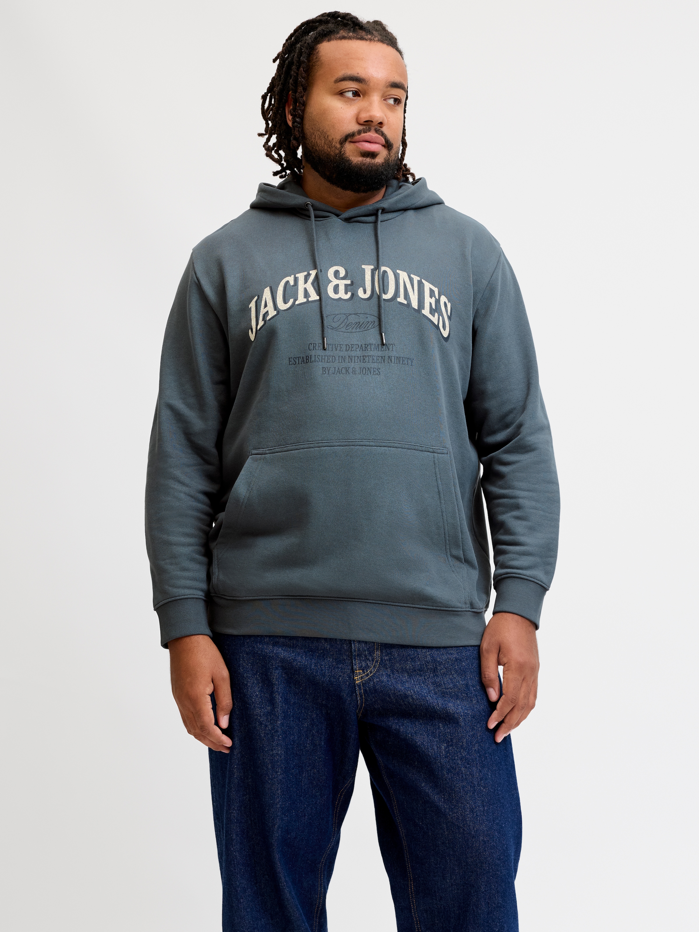 Jack & Jones PlusSize Kapuzensweatshirt "JJEDENVER LOGO SWEAT HOOD SN PLS"