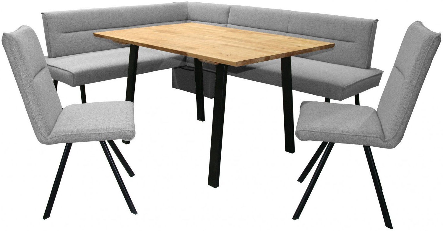 Home affaire Eckbankgruppe "Sava" Set, 4 Stk. tlg. Eckbank mit Wellenfederu günstig online kaufen