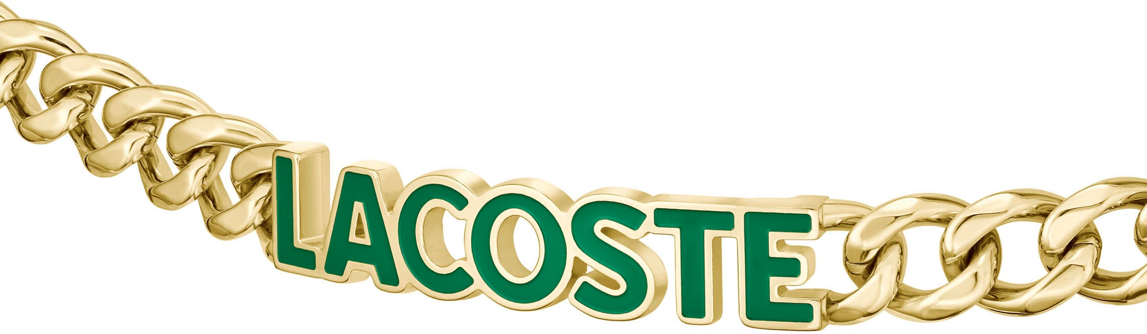 Lacoste Panzerarmband »SCRIPT, 2040476, 2040477, 2040478«, teilweise mit Emaille