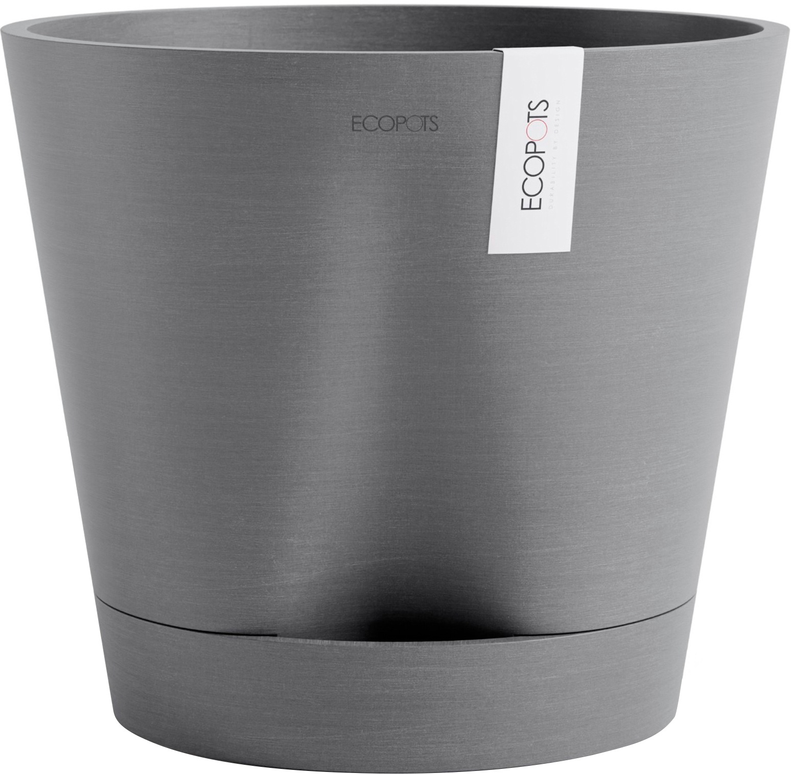 ECOPOTS Blumentopf "Venice 2 30 Grau", für den Innenbereich