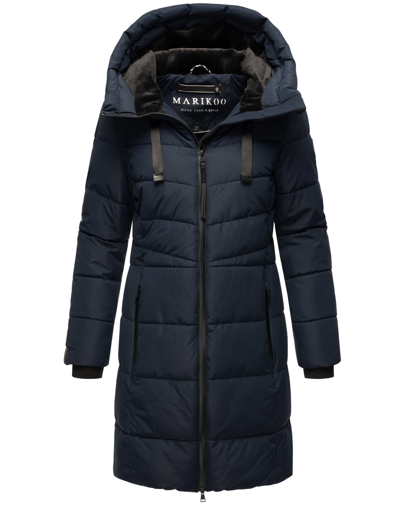 Marikoo Winterjacke "Natsukoo XVI", Stepp Mantel mit großer Kapuze