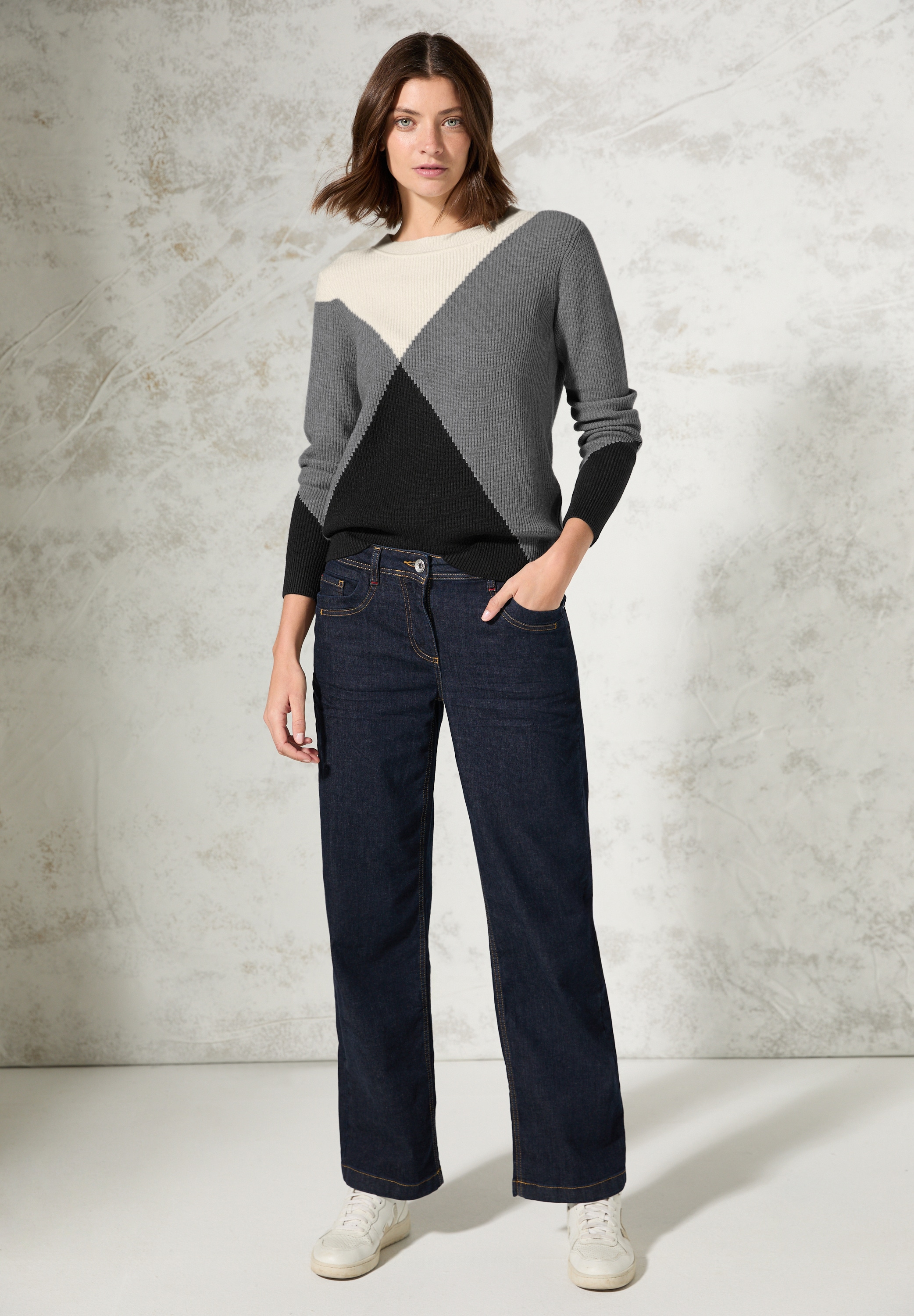 Cecil Strickpullover, mit grafischem Muster
