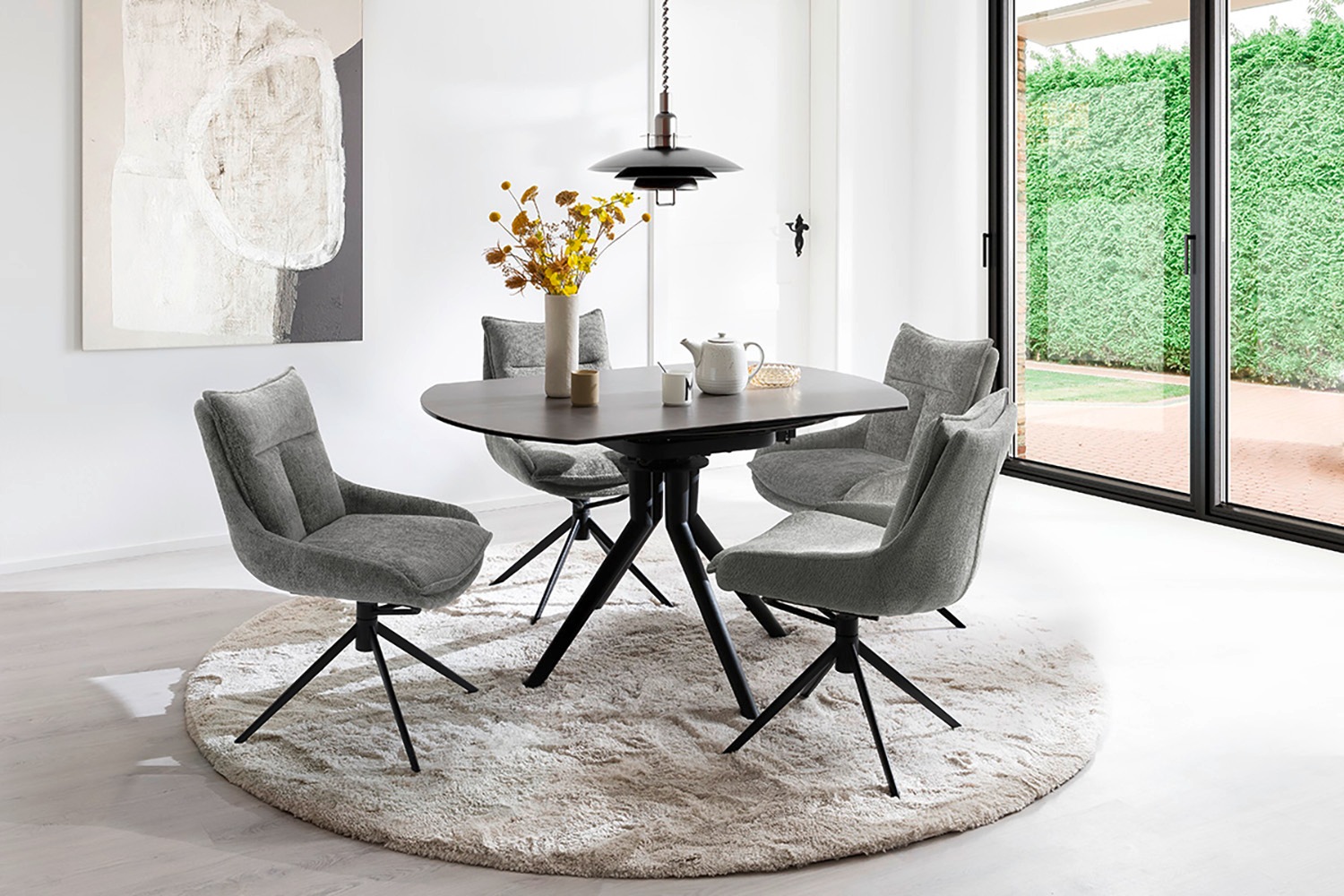 MCA furniture Esszimmerstuhl, Strukturstoff, (2er-Set), drehbar 360, Dreh- günstig online kaufen