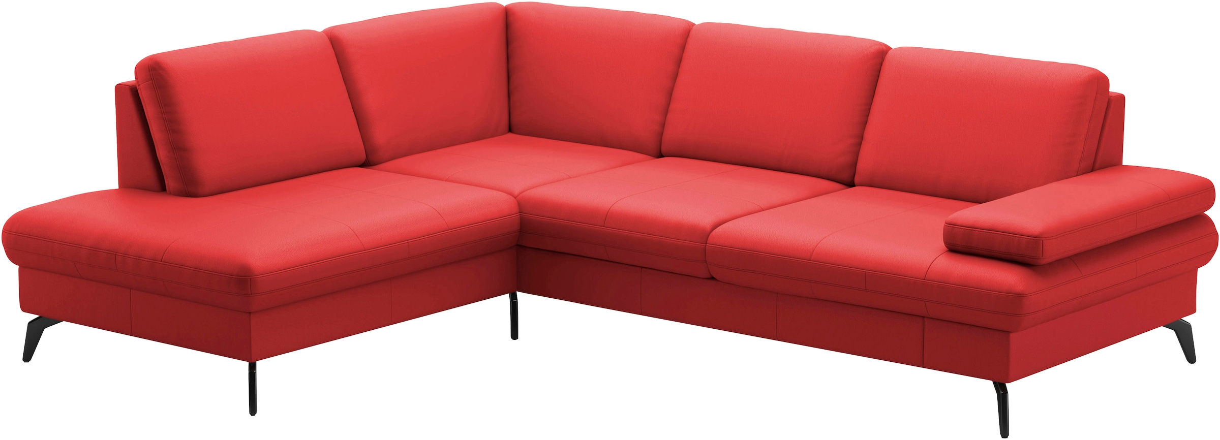 sit&more Ecksofa »Morris L-Form, inkl. Sitztiefenverstellung«, wahlweise mit Armteilverstellung, Bettfunktion & Bettkasten